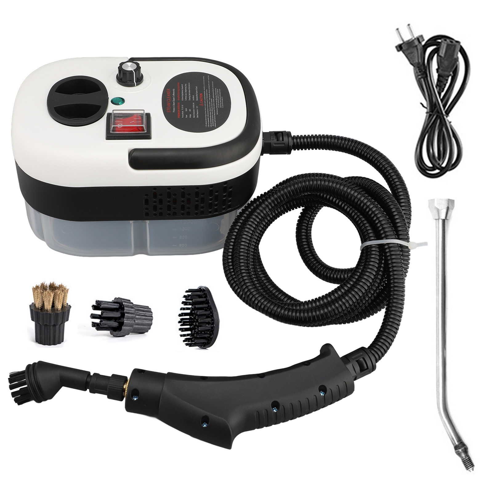 Limpiador de vapor portátil de alta temperatura 2500 W para limpieza de cocina y hogar coche - Imagen 15 de 18