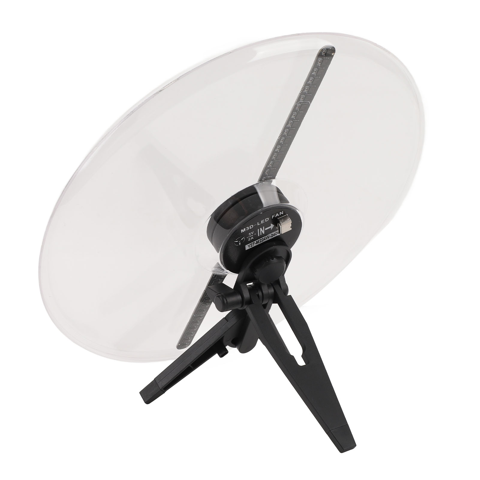 Ventilateur Holographique 3D Sans Fil 1300rpm Avec 224 LEDs Et Télécommande P FR - Photo 16/18