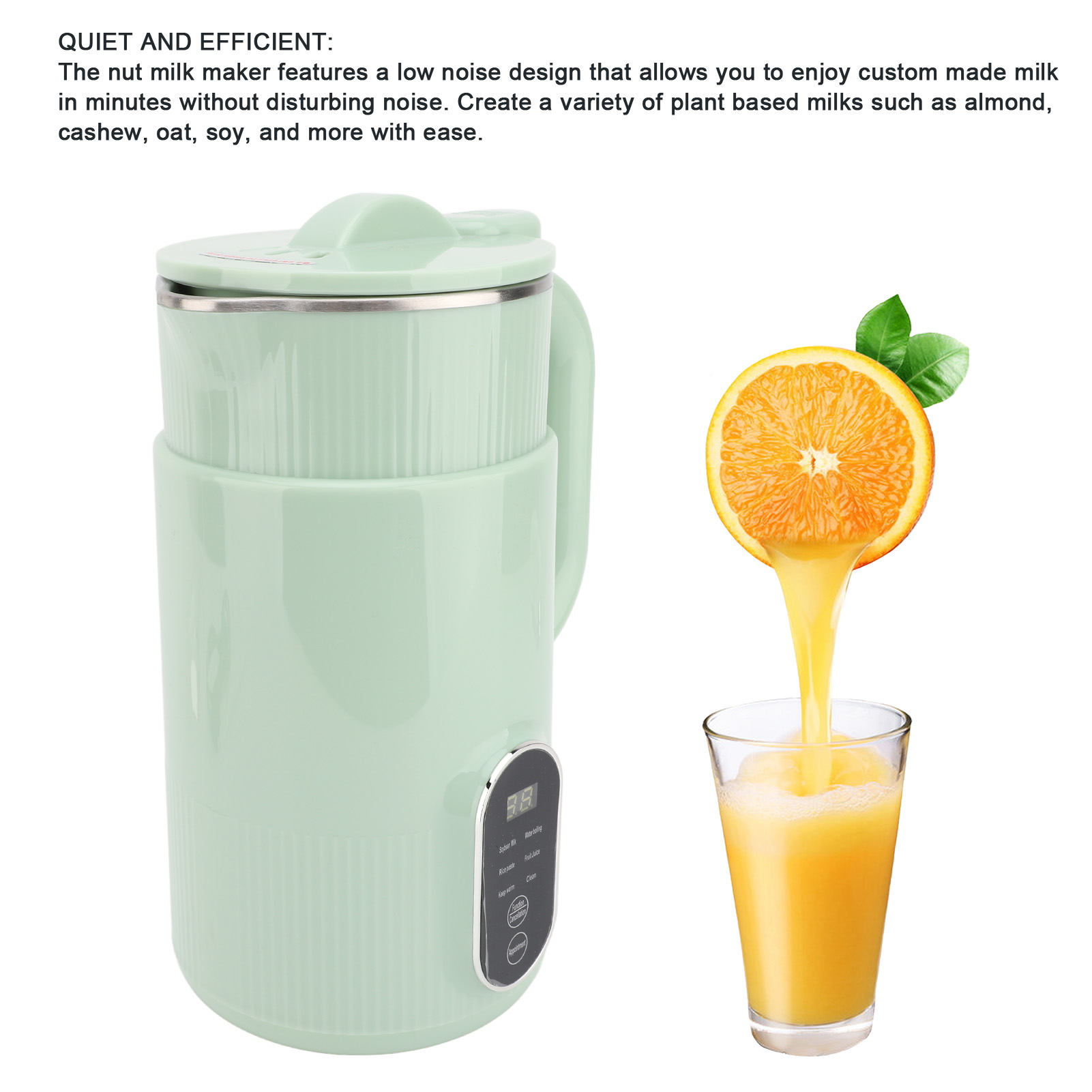 Machine à Lait De Soja électrique En Acier Inoxydable Lames En Forme De X Mac - Afbeelding 14 van 18