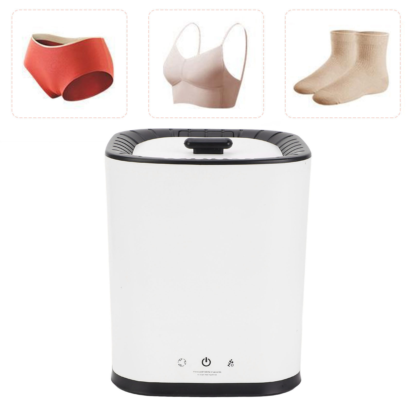 Portable Washing Machine Automatic Efficient Cleaning Quiet Mini Washer For GB
