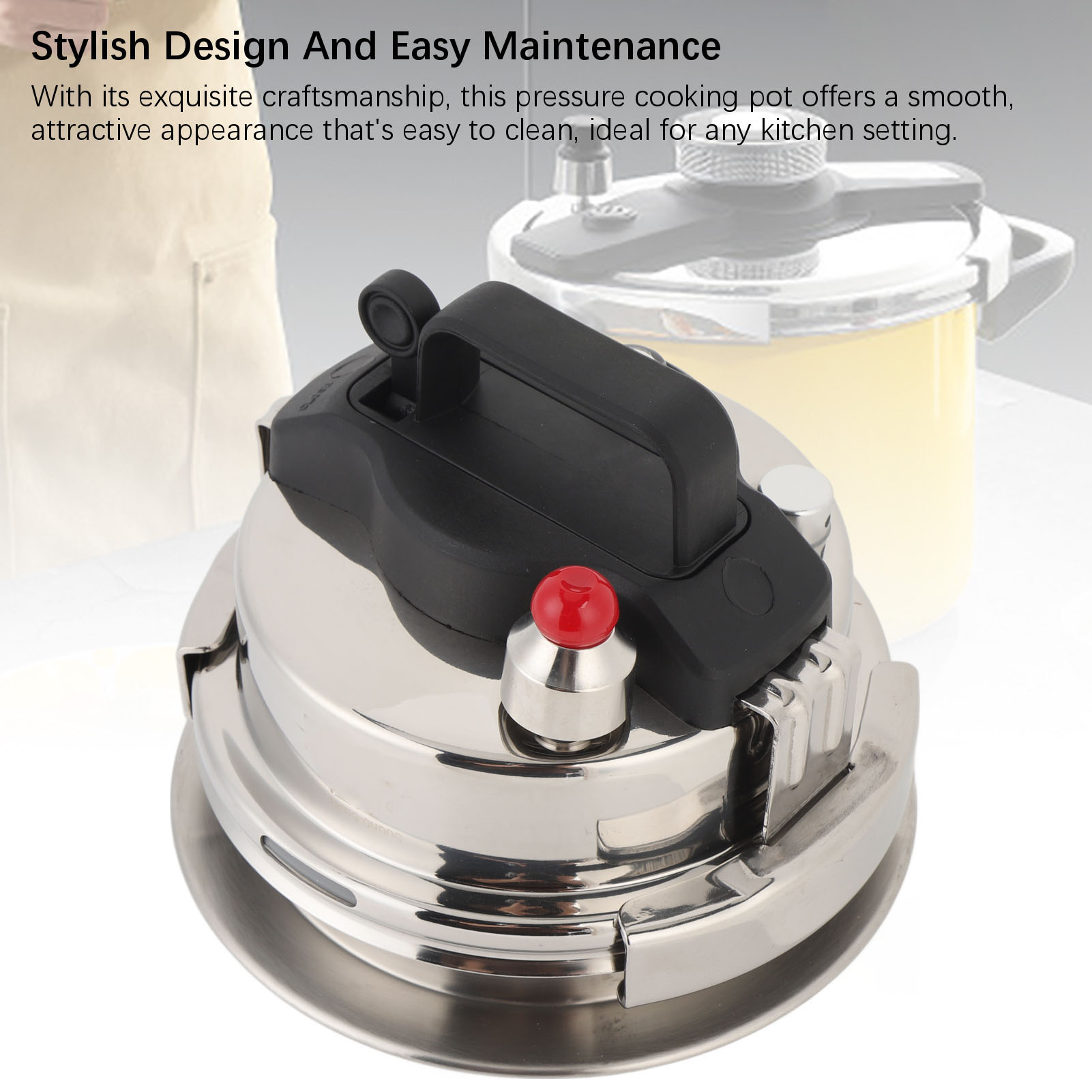Portable Small Pressure Cooker 304 Stainless Steel Kitchen Cooking Pot - Picture 15 of 18