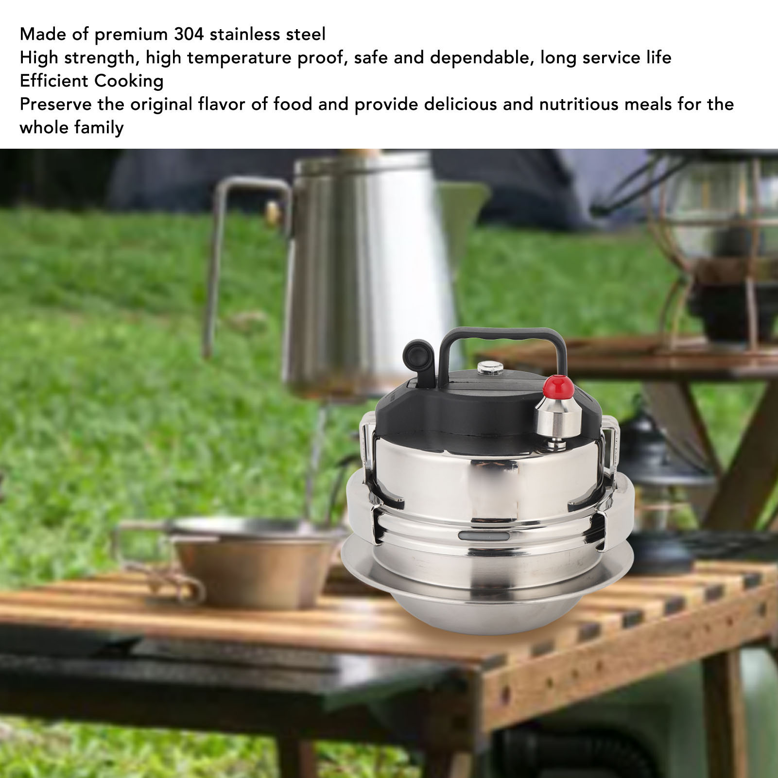 304 Stainless Steel Stovetop Pressure Cooker for Delicious Home Cooking - Picture 13 of 18