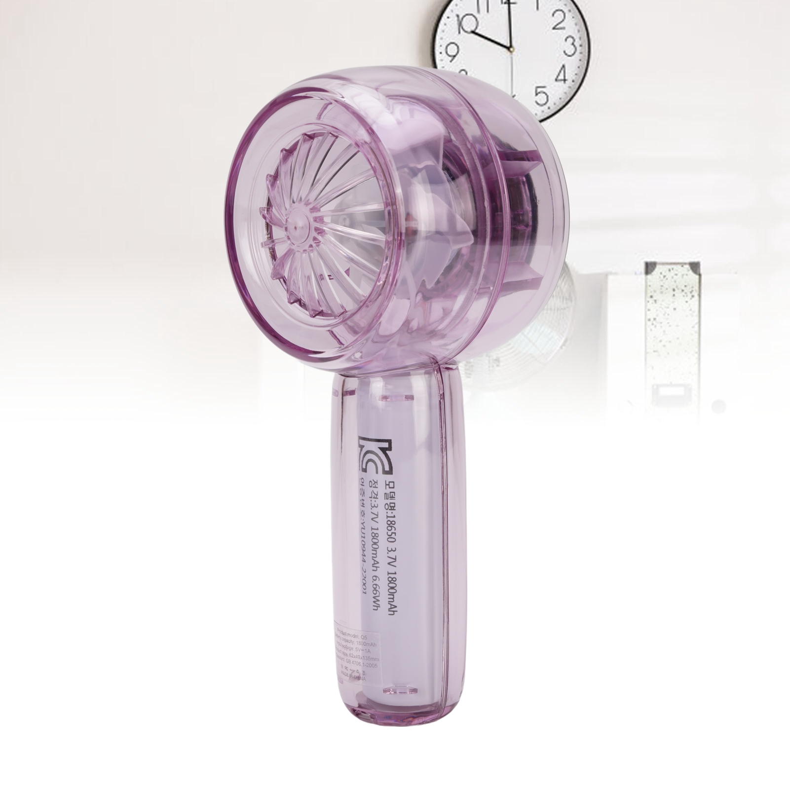 EJ Handheld Turbo Fan 5 Speeds Stepless Adjustable Rechargeable Portable Small - Bild 26 von 33
