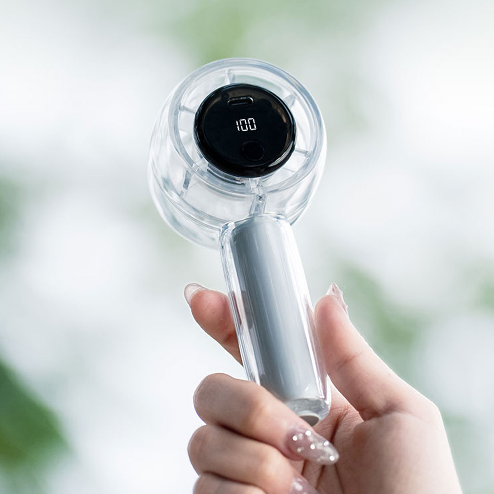 EJ Handheld Turbo Fan 5 Speeds Stepless Adjustable Rechargeable Portable Small - Bild 32 von 33