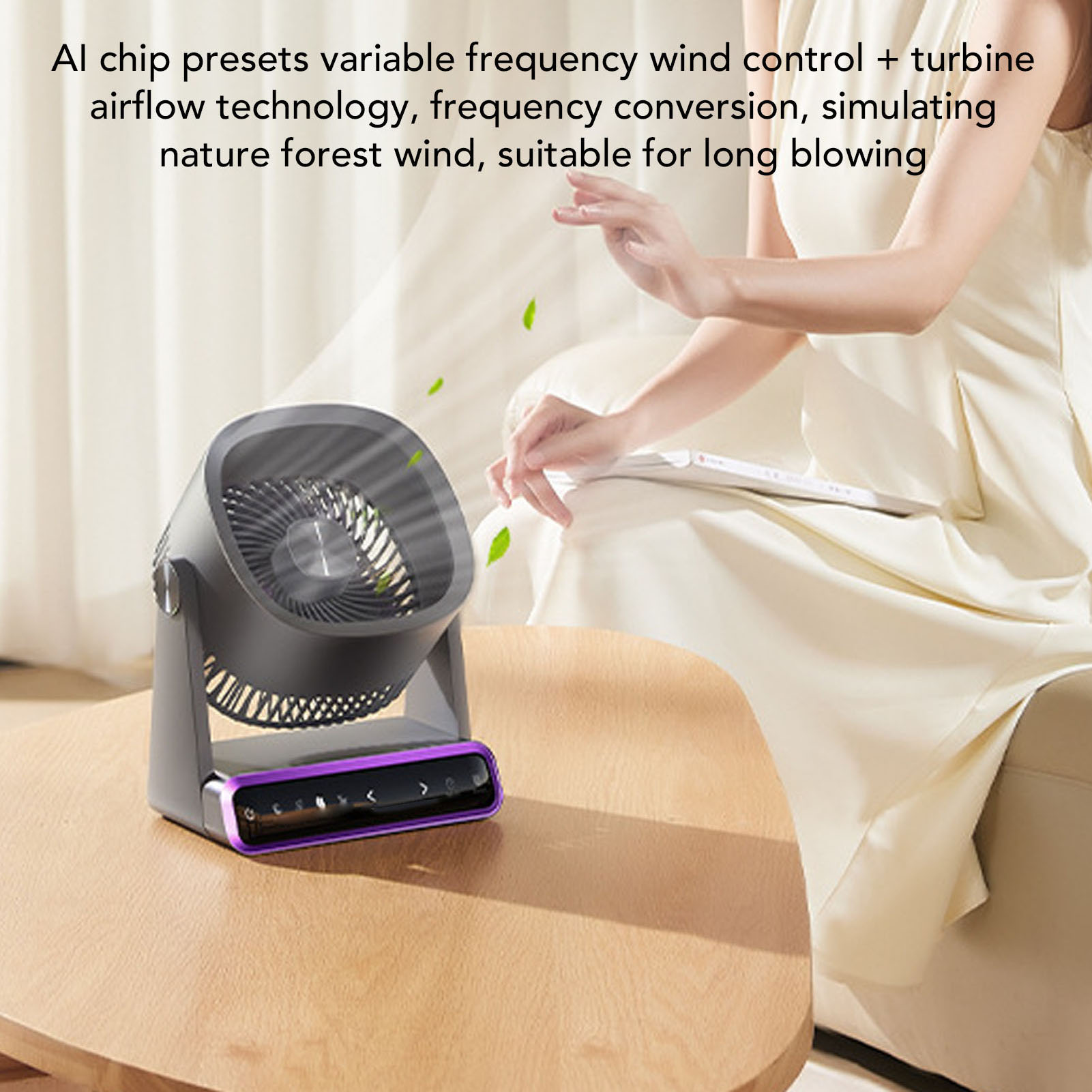 Cooling Fan Desktop Or Wall Hanging Quiet Fan for Home - Afbeelding 13 van 18