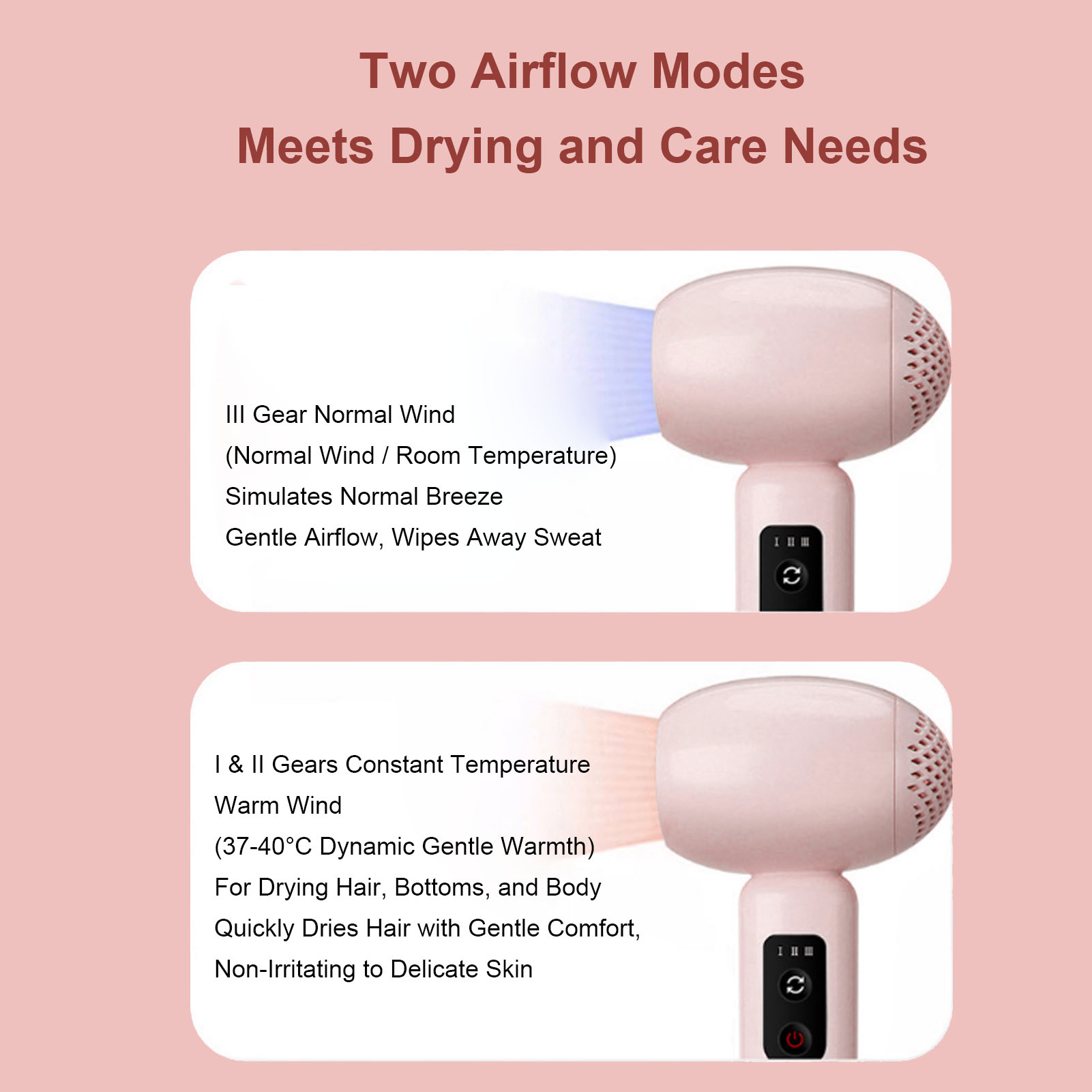 Baby Hair Dryer Low Radiation Cordless Constant Temperature - Picture 28 of 30