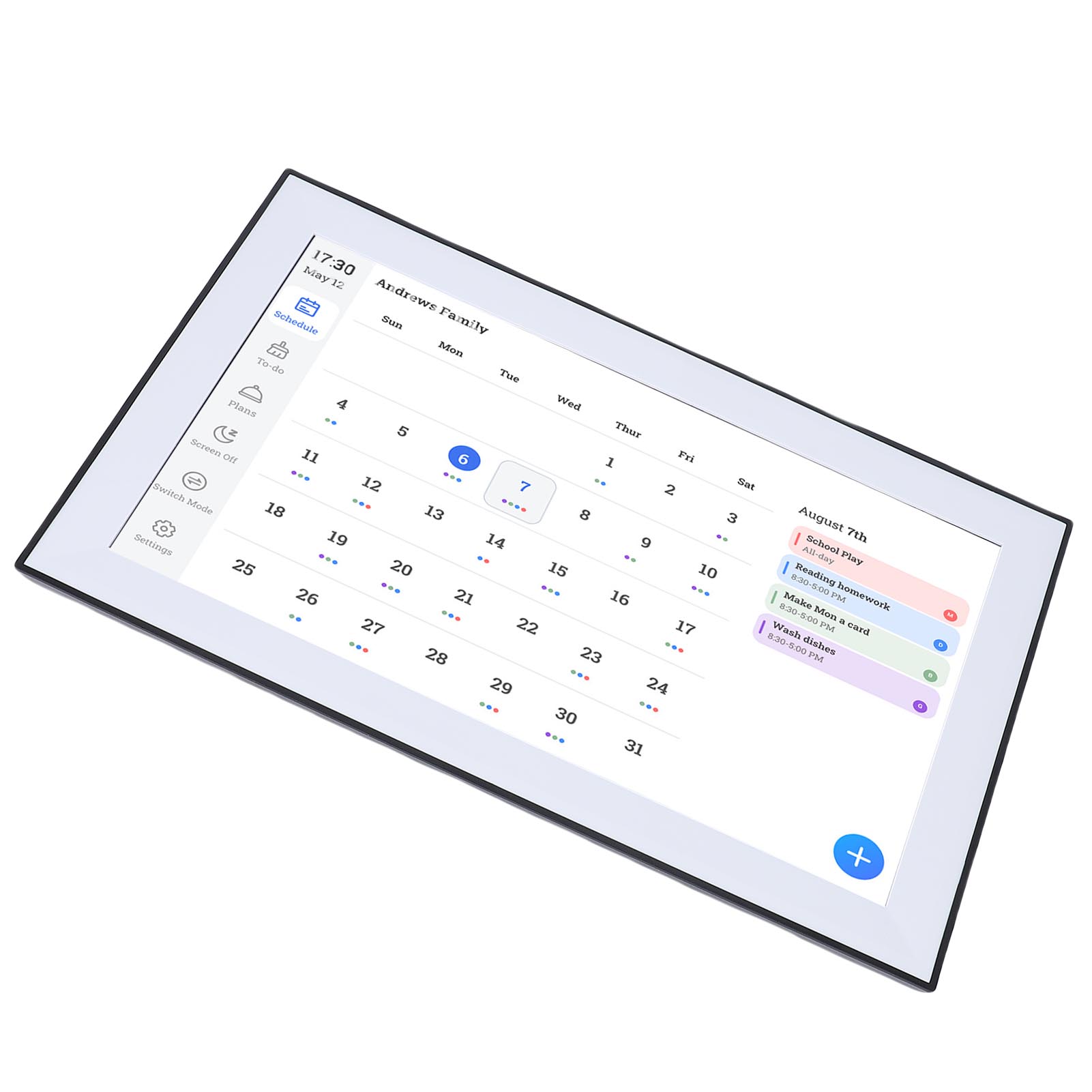 15.6 Electronic WiFi Calendar Digital Photo Frame Sync - Picture 29 of 30