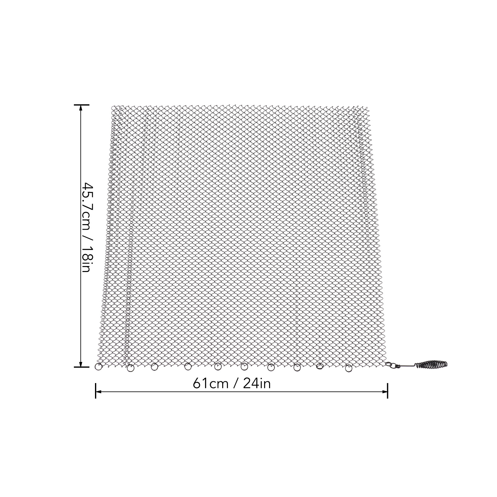 2 Panels Fireplace Mesh Curtain Screen Replacement for Wood Burning Fireplace