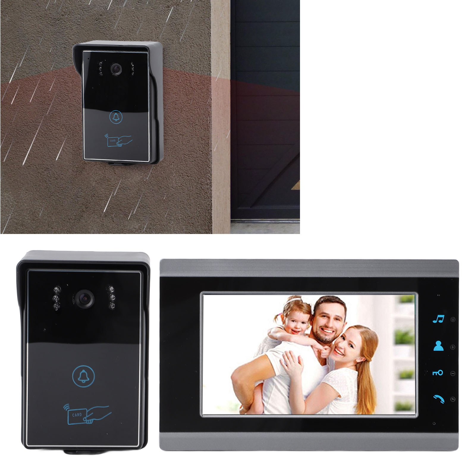 7 Inch AHD 1080P Wired Video Intercom System For Villa Building Security - Picture 17 of 18