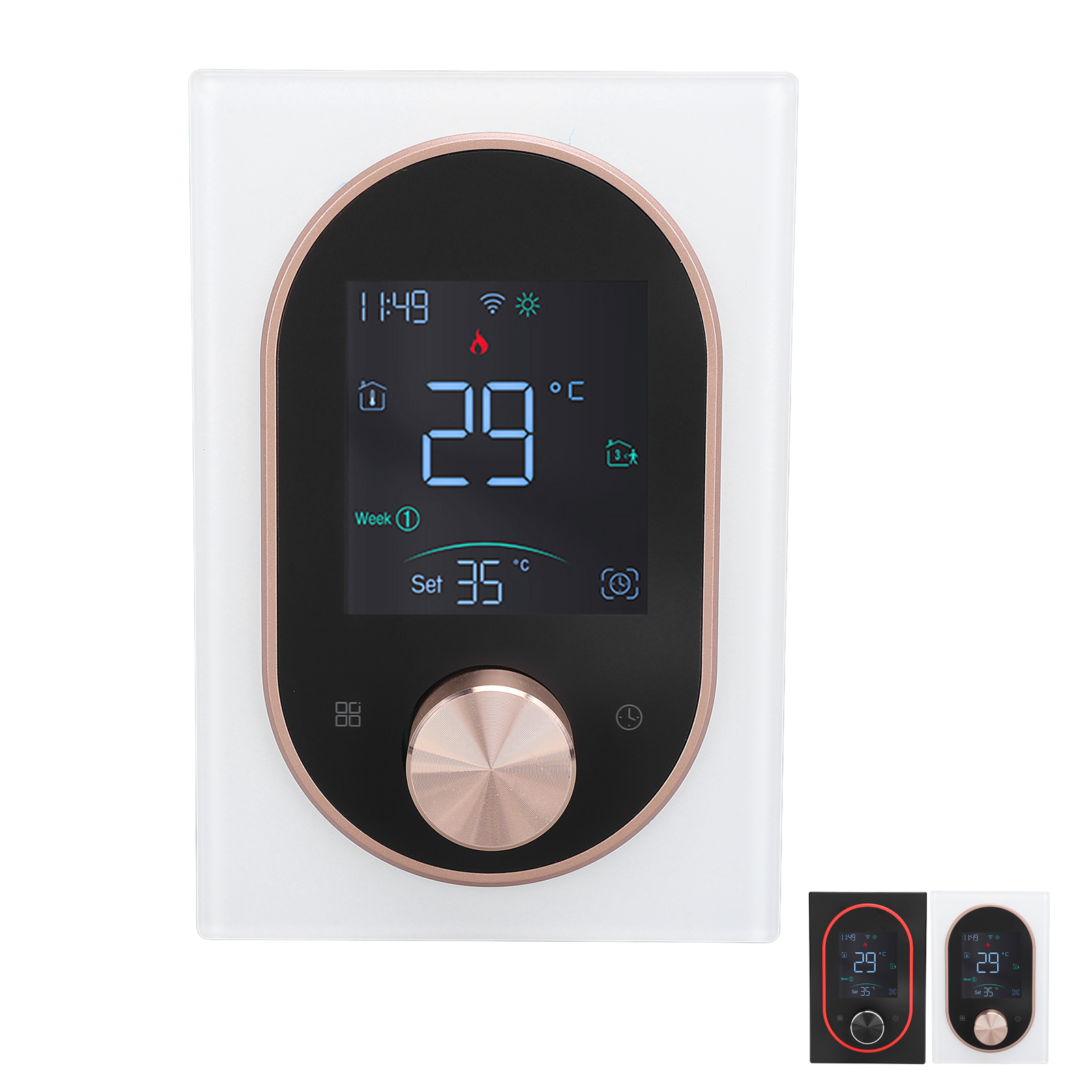 Intelligent Color Screen Lcd Plumbing Thermostat With Programmable App