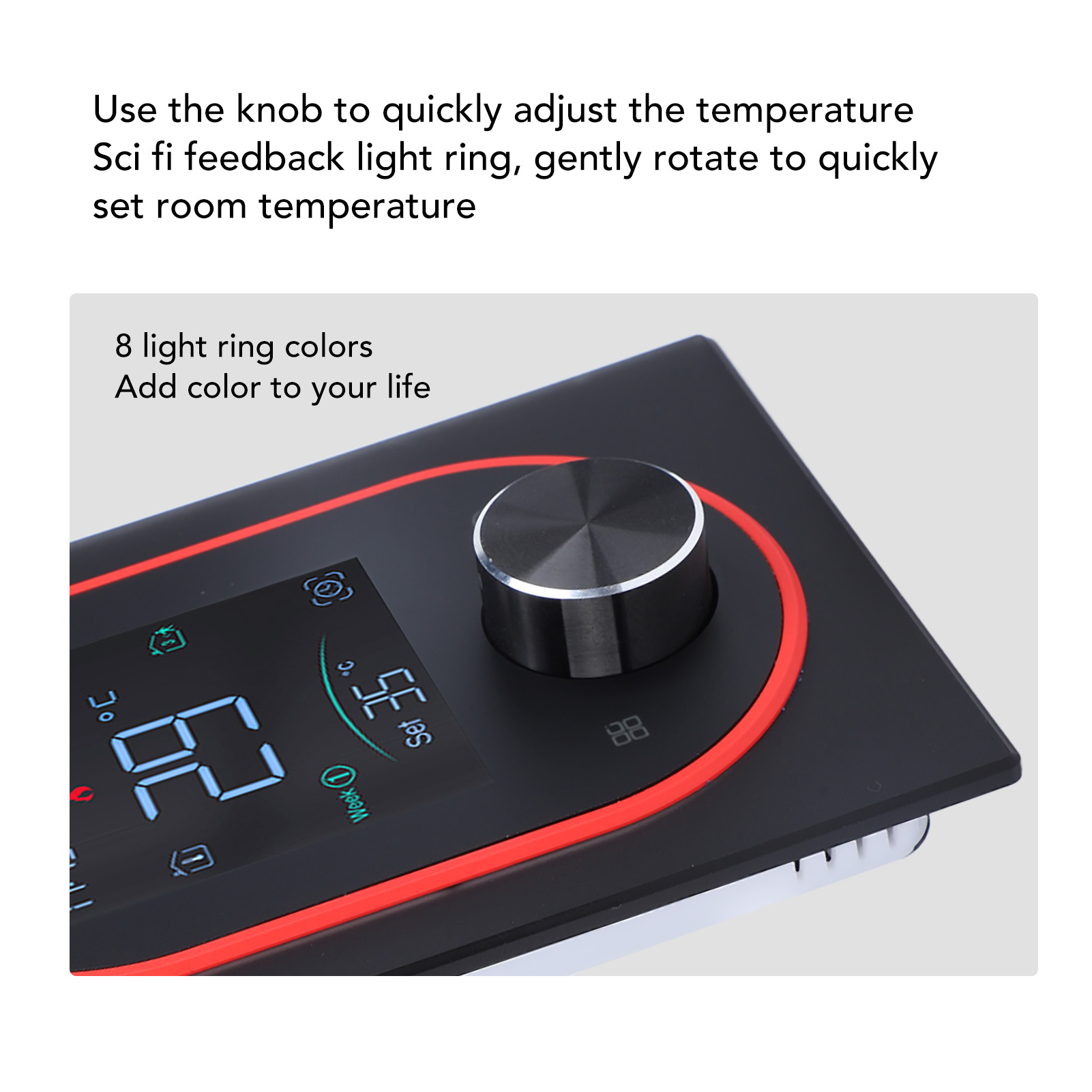 Intelligent Color Screen Lcd Electric Heating Thermostat With Programming App