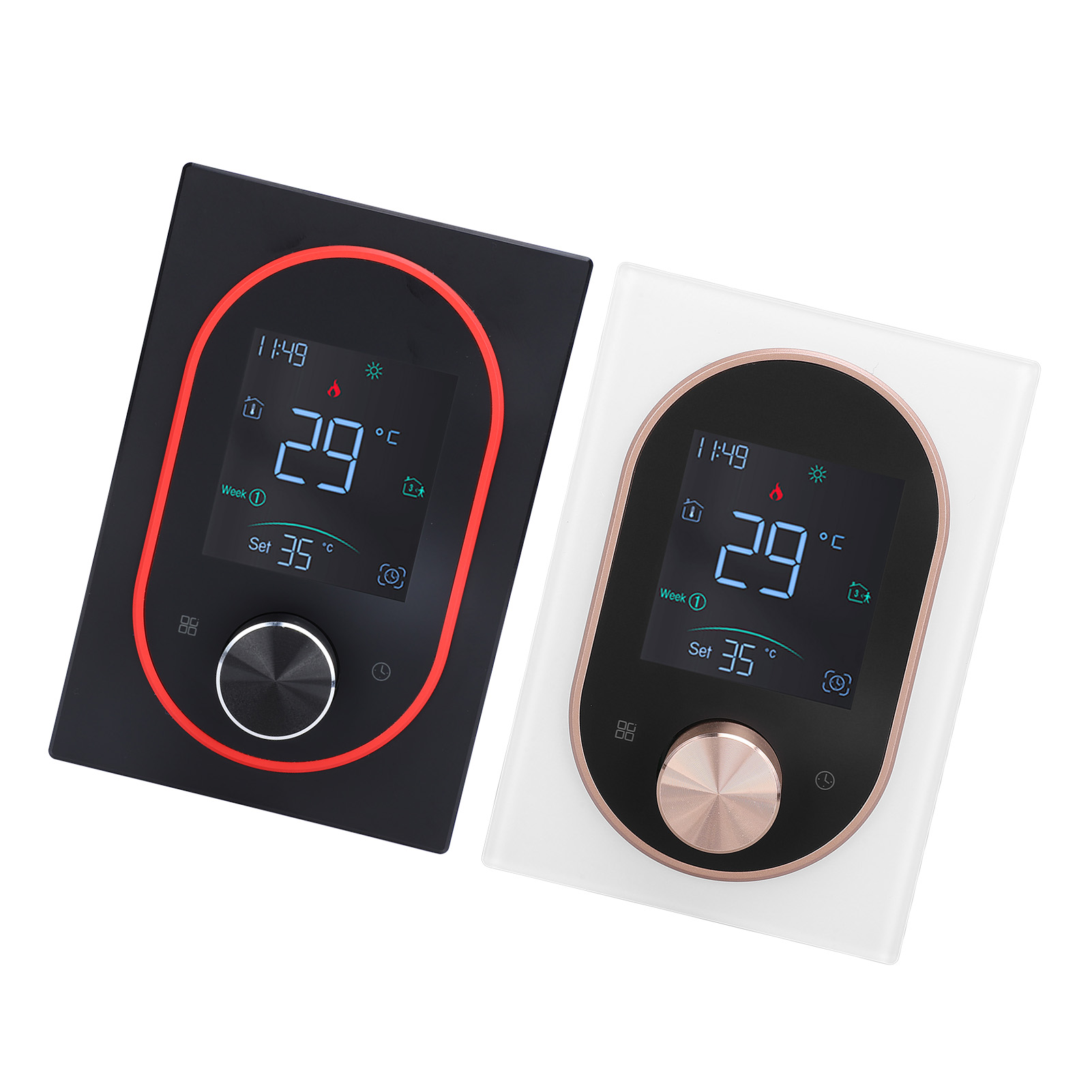 Intelligent Color Screen Lcd Electric Heating Thermostat With Programming App