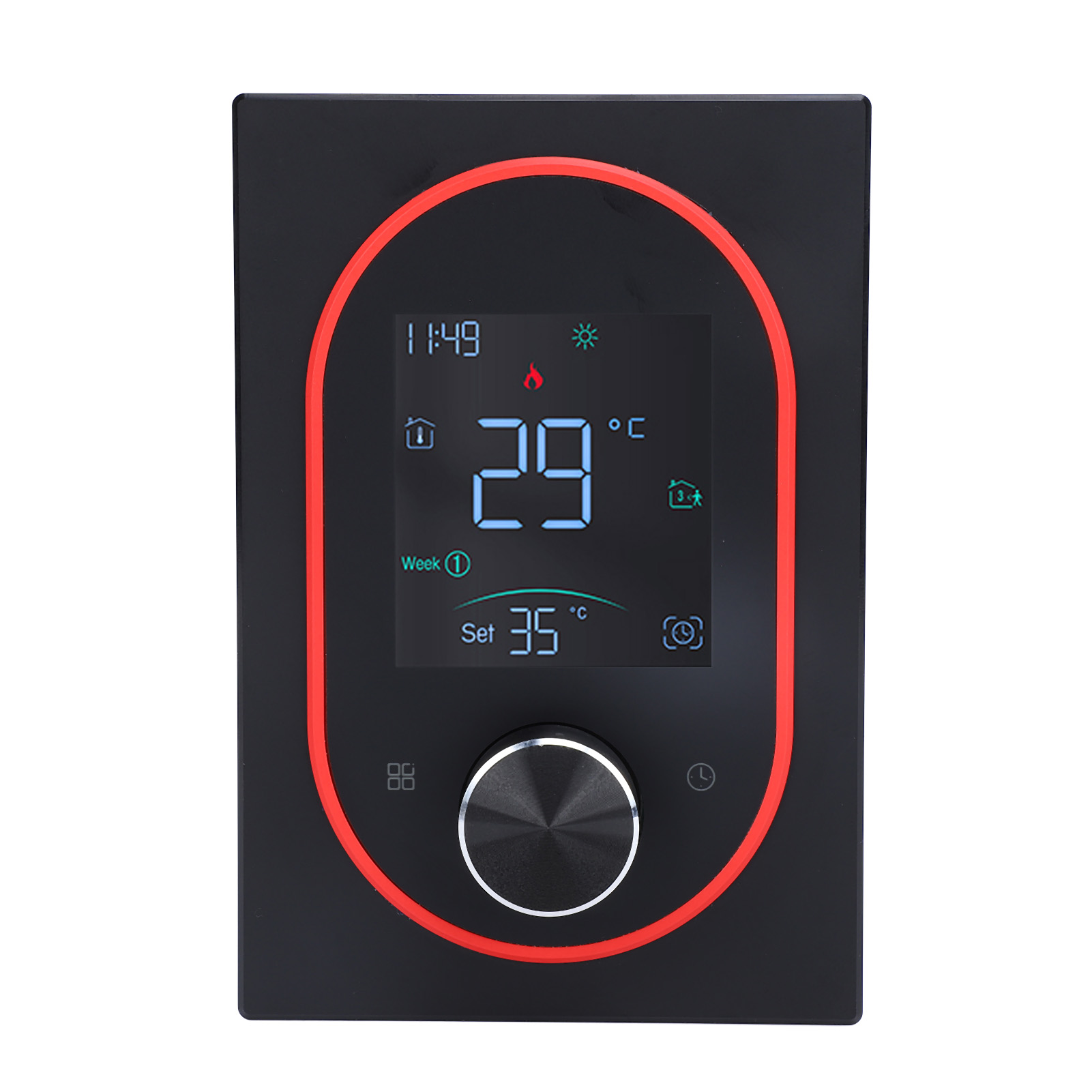 Intelligent Color Screen Lcd Electric Heating Thermostat With Programming App