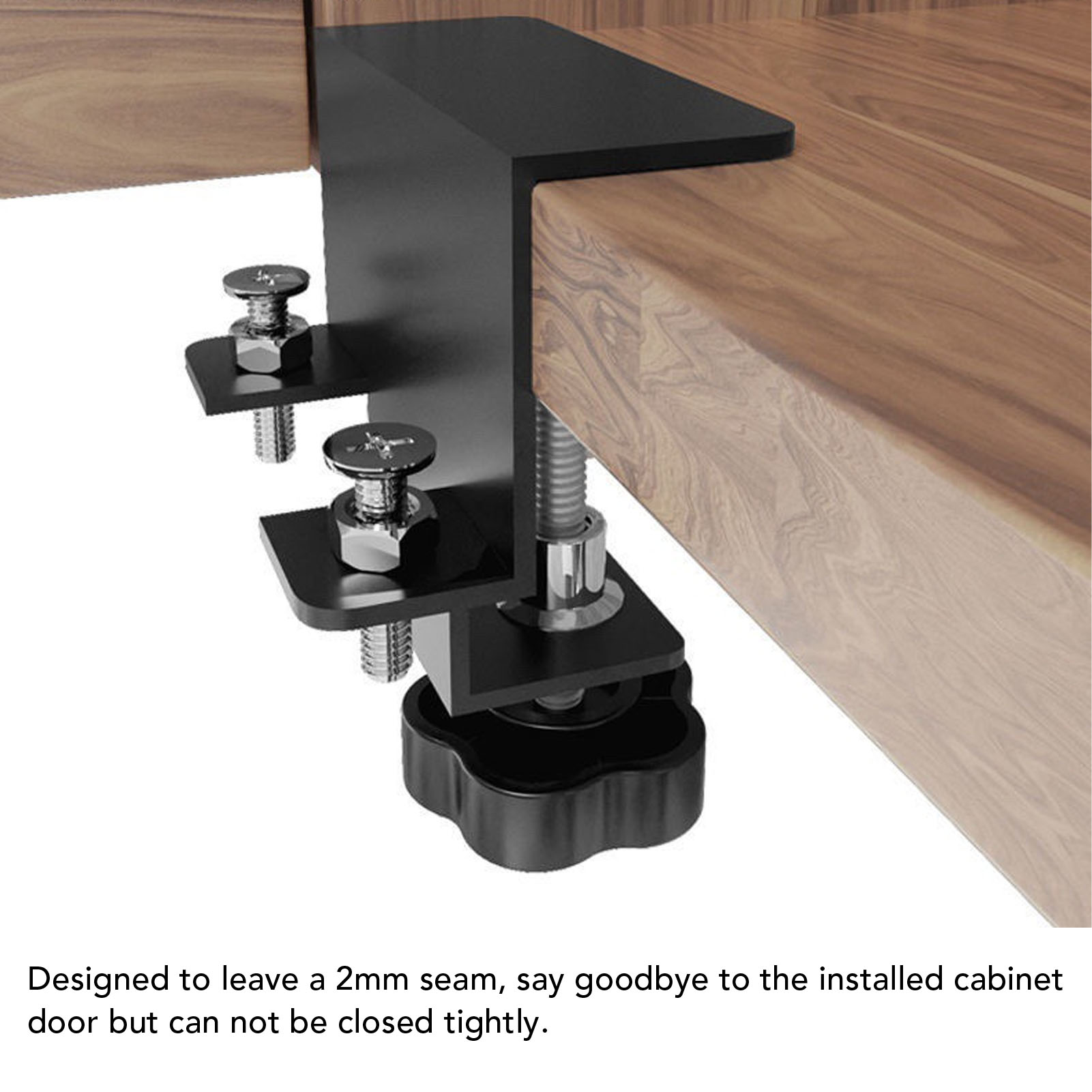 2PCS Universal Cabinet Clamp Stainless Steel Anti Slip Drawer Front Installat - Picture 14 of 18