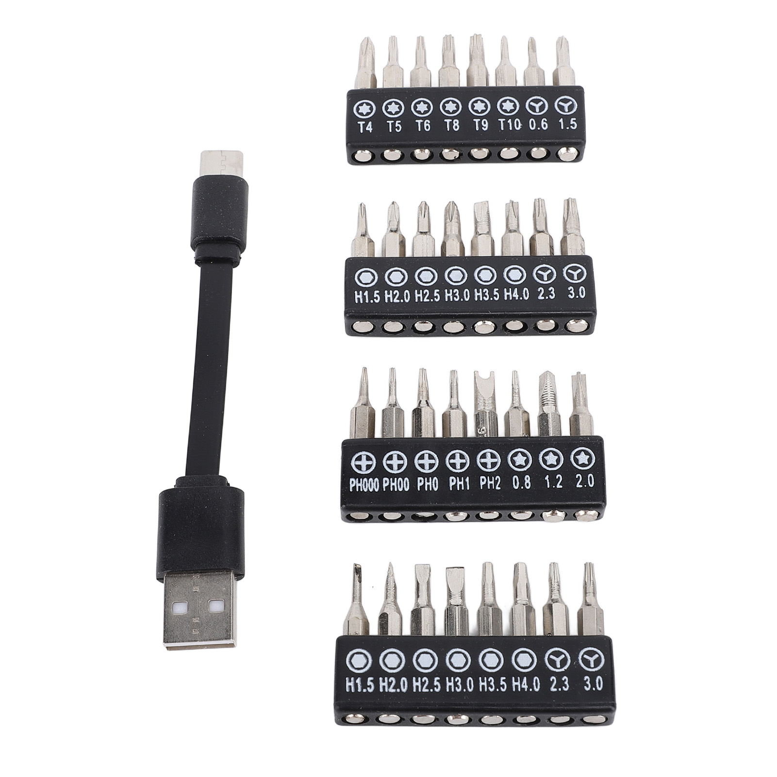 Set Mini Cacciaviti Elettrici di Precisione con Controllo Coppia per Elettronica - Foto 30 di 30