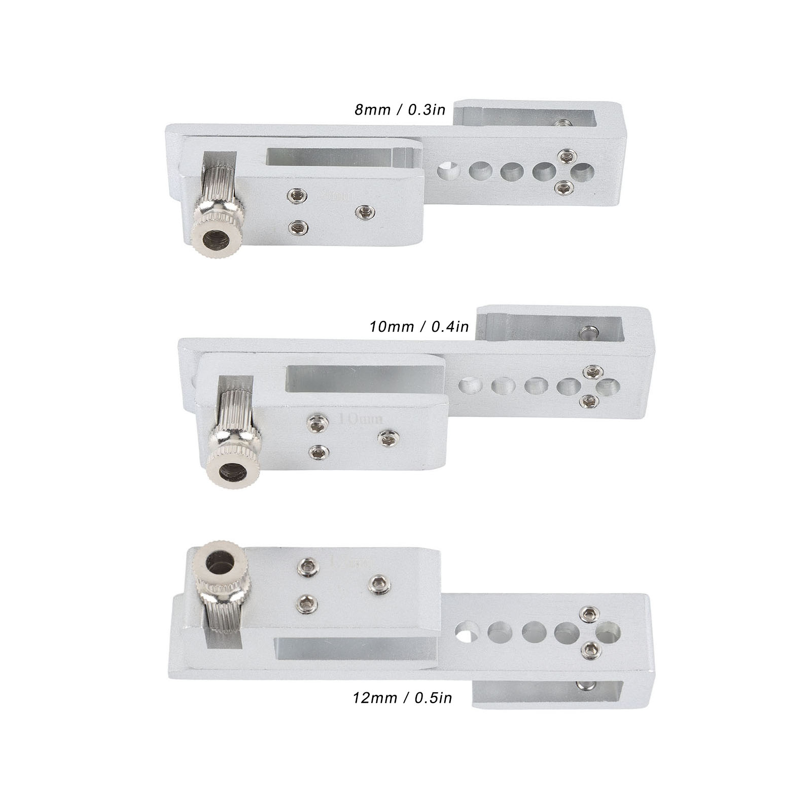 Sliding Glass Door Lock 12 Holes Limit Metal Security Latch For Home Hotel
