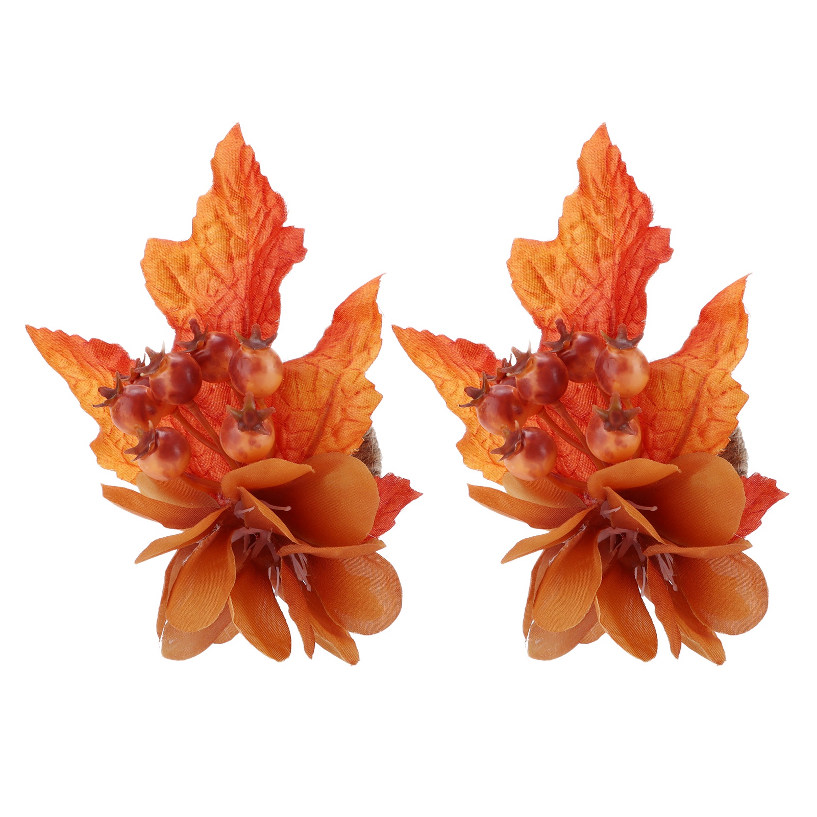 NEW 2Pcs Innovative Napkin Ring Decorative Simulation Flower Napkin Holder For