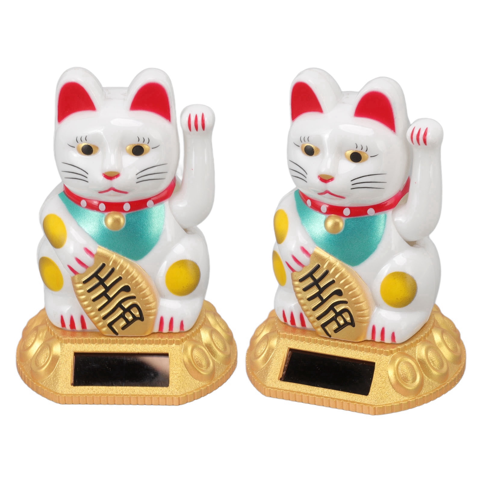 Chinesische Glückskatze Ornament winkender Arm Solarleuchte für Haus und Auto - Bild 18 von 18
