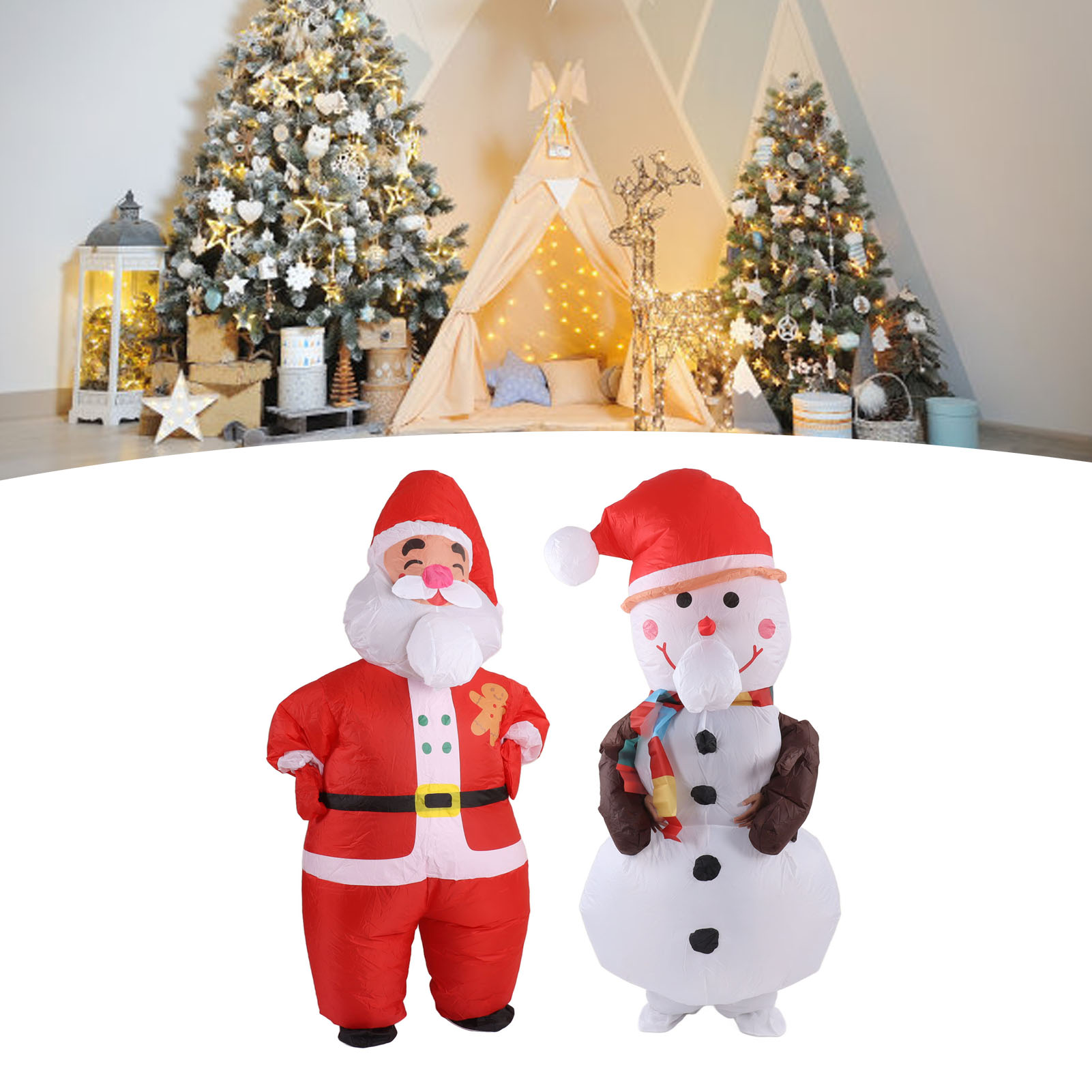 Inflatable Christmas Costume Funny Blow Up Christmas Party Doll Suit For 15 DM - Picture 13 of 18