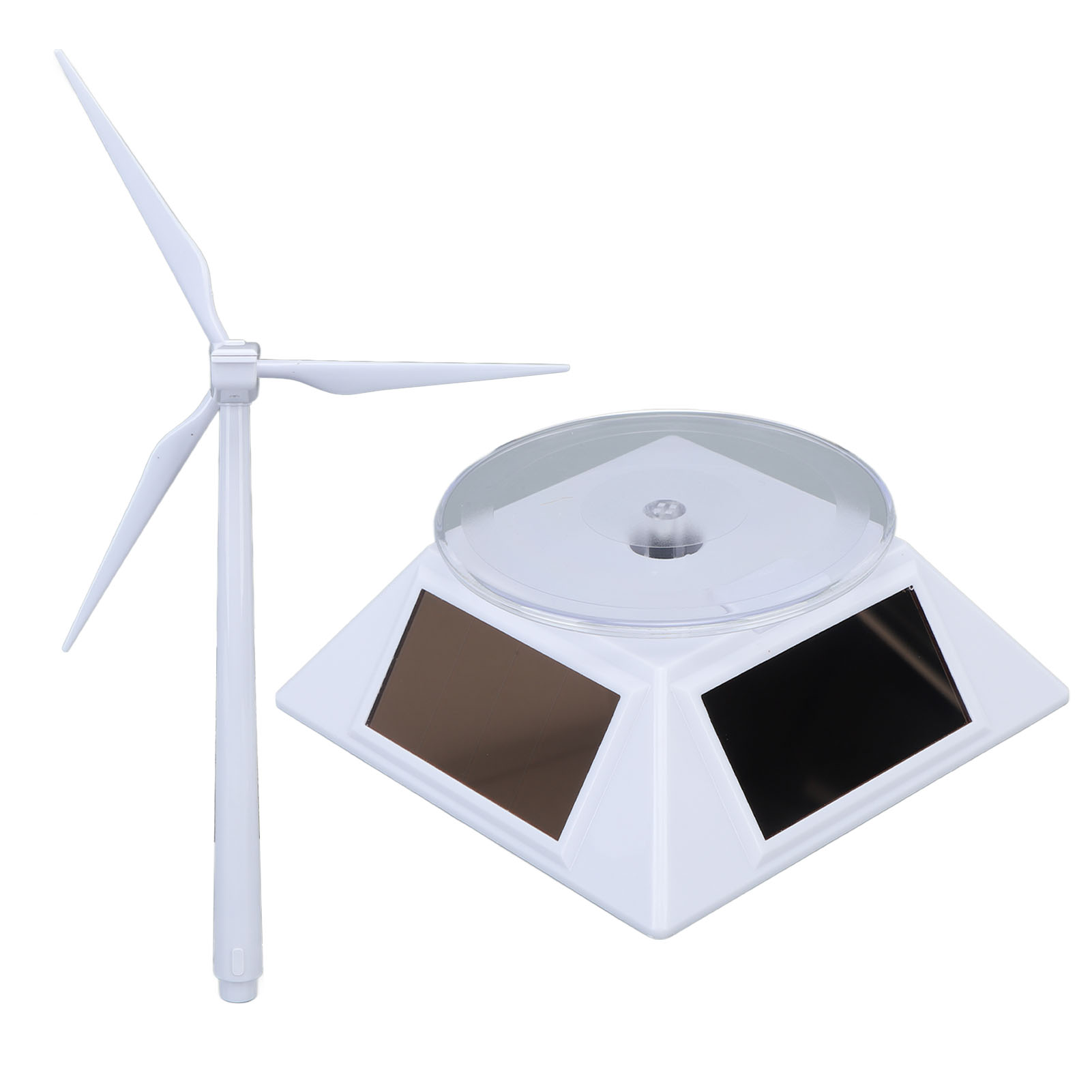 Modèle D'éolienne Solaire De Bureau - Jouet éducatif, Décoration | Fonctionne à La Lumière, Démonstration énergie Renouvelable | Matériau Plastique ABS - 10