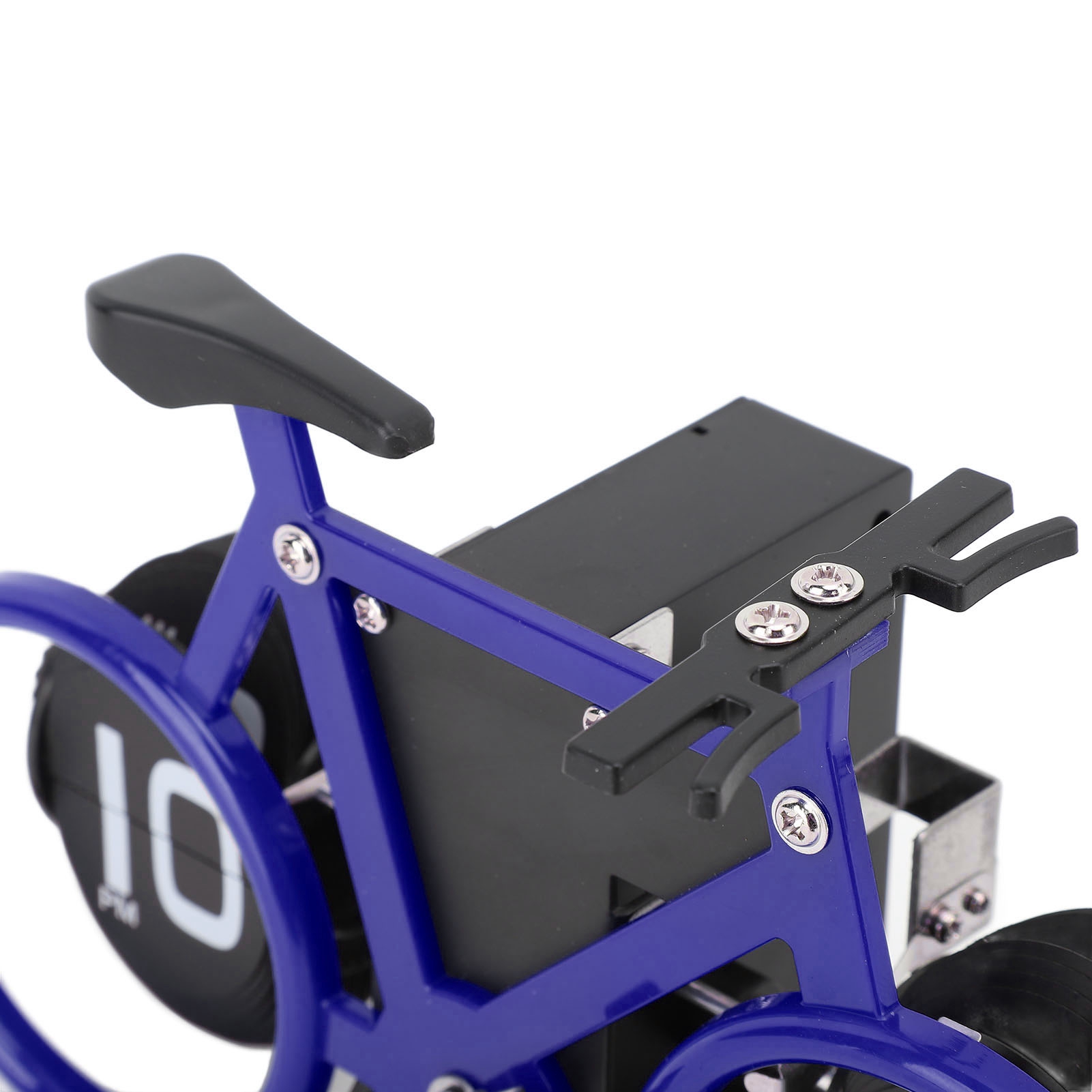 Vintage Flip Desk Clock Bike Form Retro Mechanical Battery Powered Gear - Bild 37 von 42