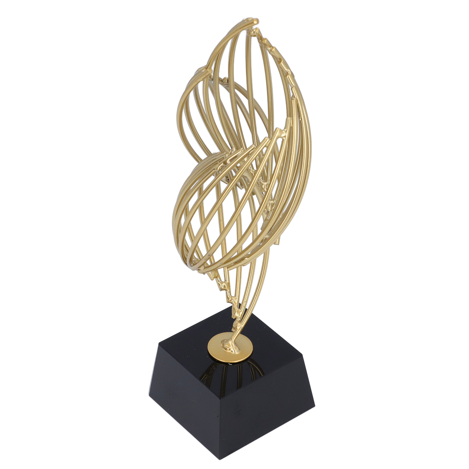 Escultura de mesa abstracta de metal única para acento de sala de estar - Imagen 14 de 18