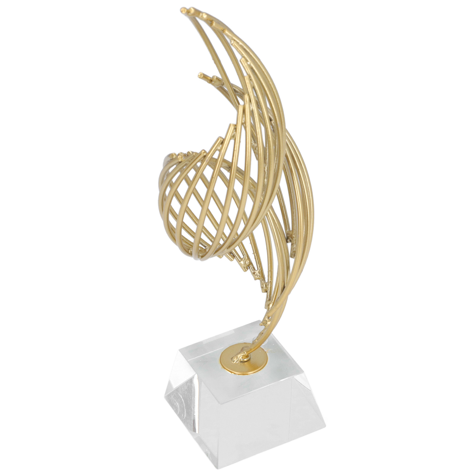 Escultura de mesa abstracta de metal única para acento de sala de estar - Imagen 16 de 18