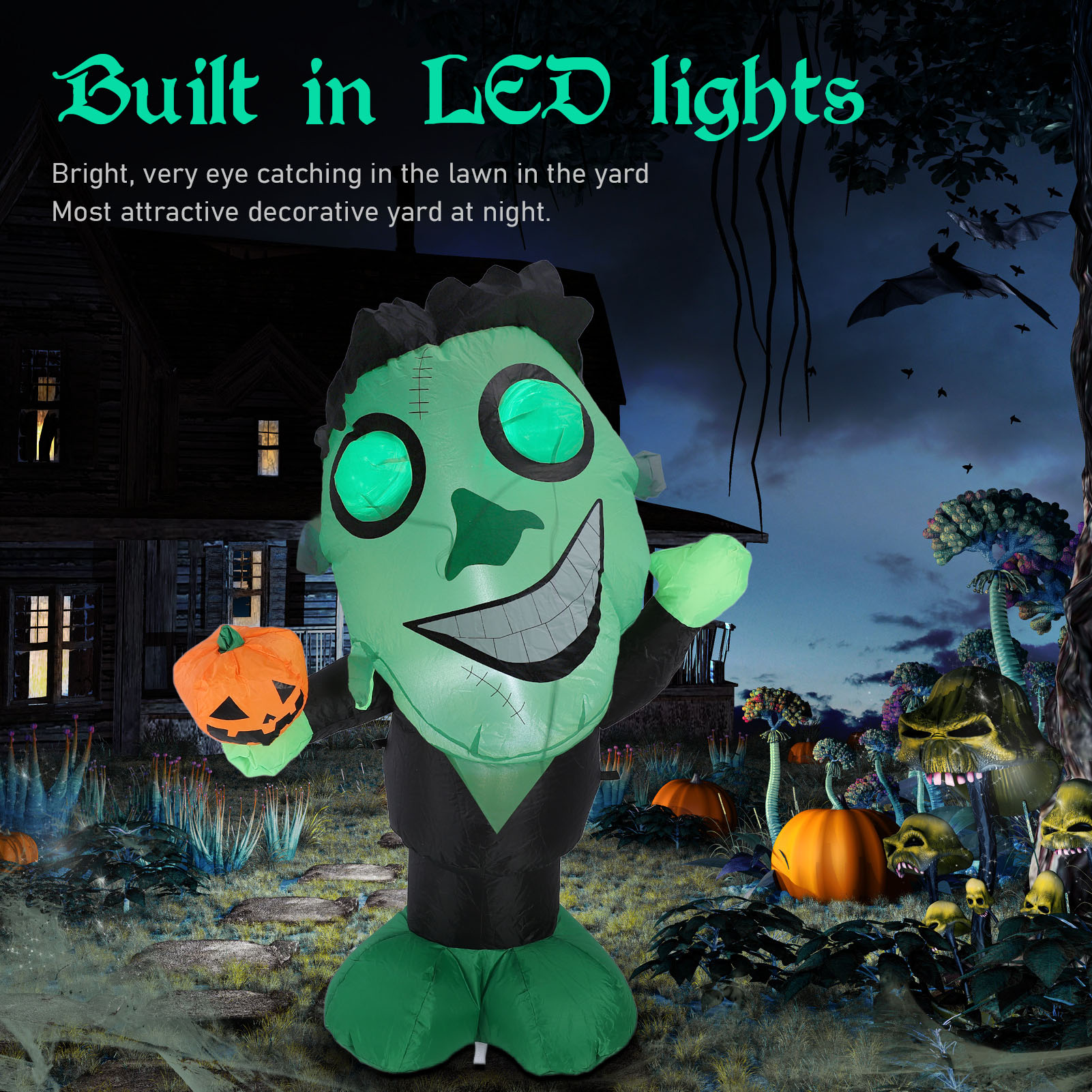 Inflatable LED Lights for Yard Garden Lawn Holiday Party Decor - Picture 17 of 18
