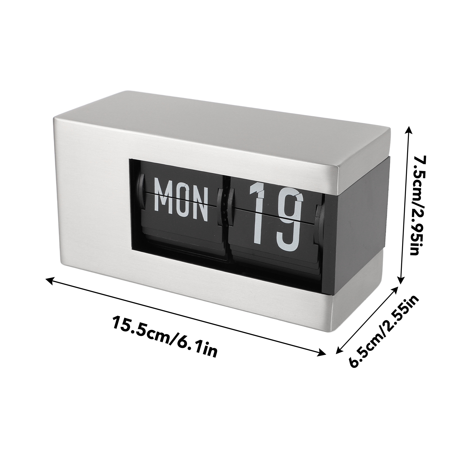 Reloj Estante Escritorio Abatible Elegante Minimalista Hogar Decorativo Digital Reloj Abatible - Imagen 15 de 18