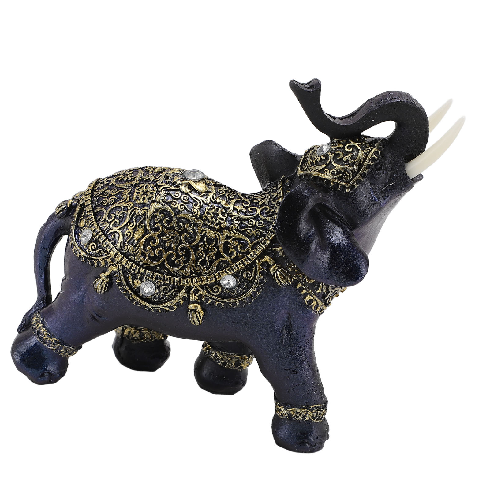 HG Elephant Figurine Resin Feng Shui Wealth Lucky Elephant Statue Decorative Orn