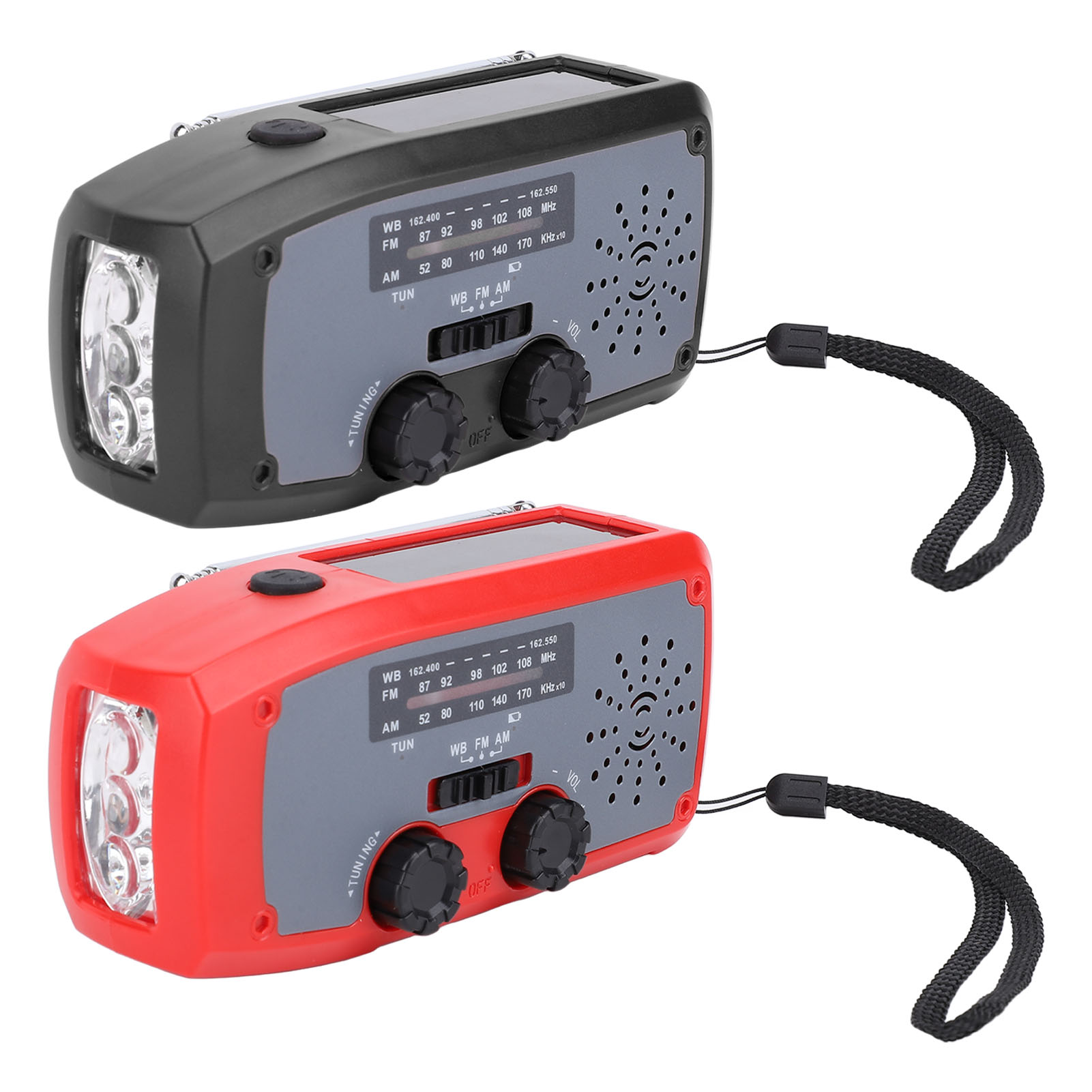 Emergency Hand Crank Radio With LED Flashlight AM FM NOAA Portable Weather GDM - Picture 13 of 18
