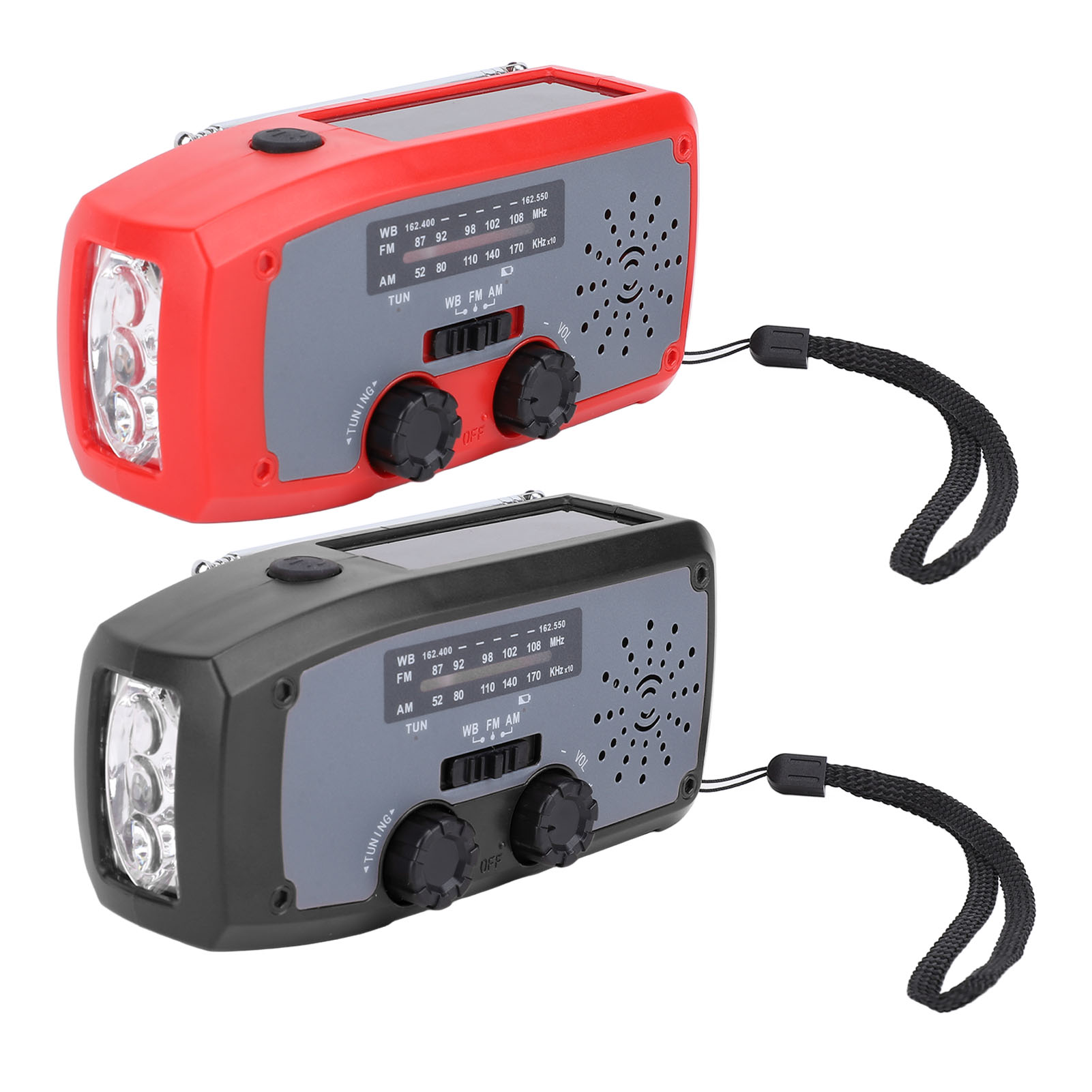 Emergency Hand Crank Radio With LED Flashlight AM FM NOAA Portable Weather GDM - Picture 16 of 18