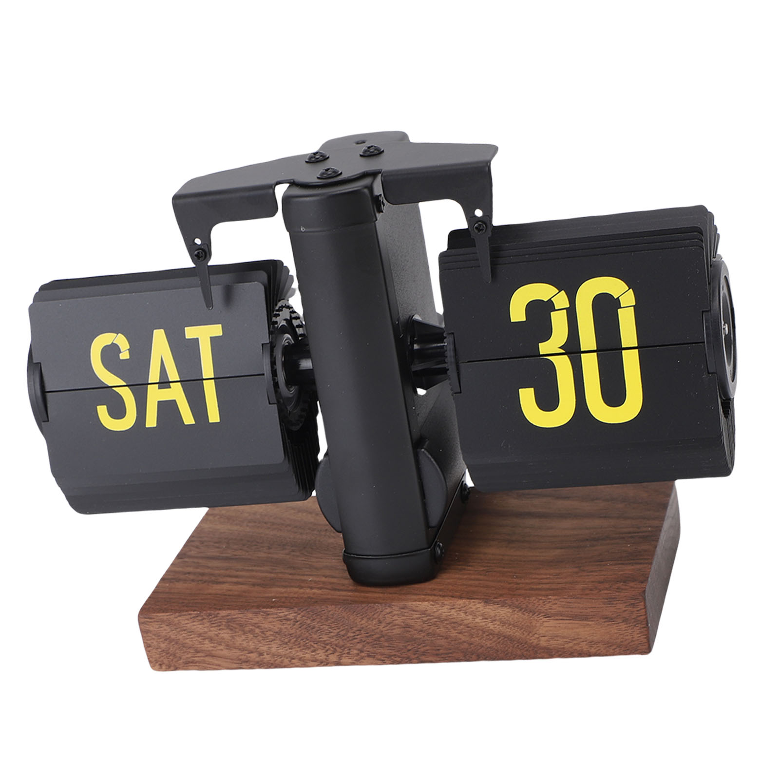 Reloj de mesa abatible mecánico digital alimentado por batería para oficina en casa - Imagen 14 de 18