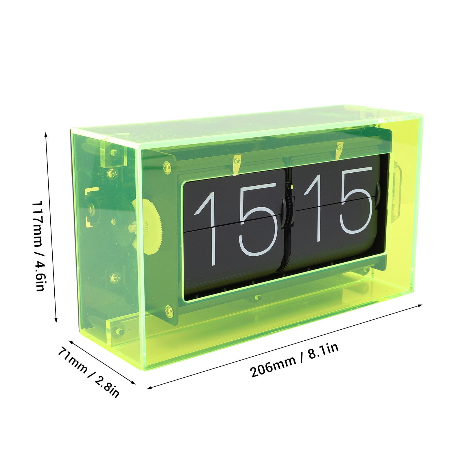 Retro Flip Down Clock Mechanical Vintage Clock for Office Desk Decoration - Picture 16 of 21