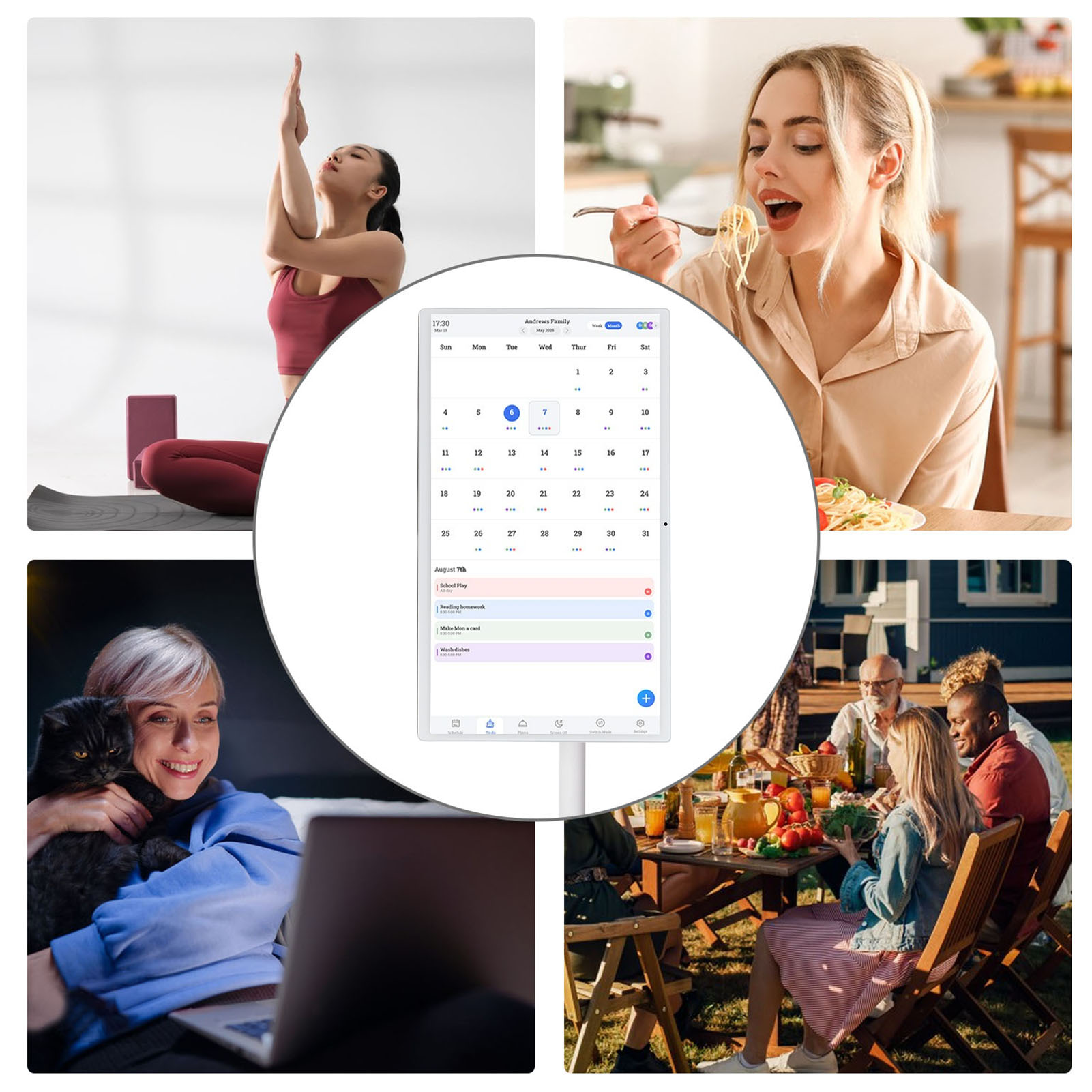 21.5 WiFi Digital Calendar 1920x1080 HD Wall Mount Touch Screen - Picture 29 of 30