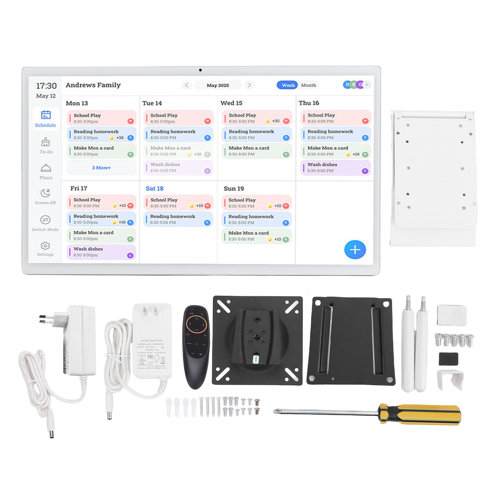 21.5 WiFi Digital Calendar 1920x1080 HD Wall Mount Touch Screen - Picture 27 of 30