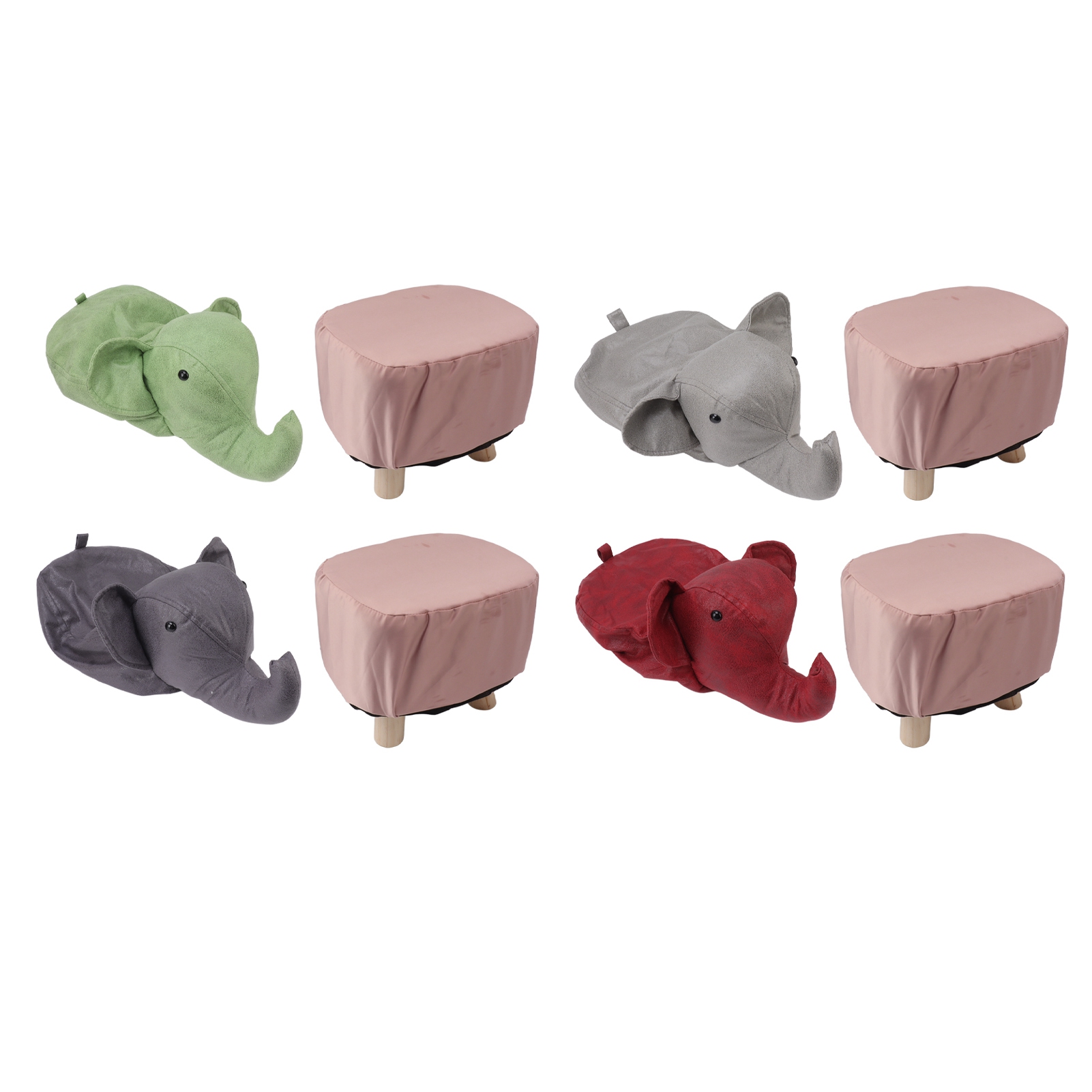 Animal Footstools Elephant Shaped Slip Resistant Silent Comfortable Stable TDM - Picture 28 of 33