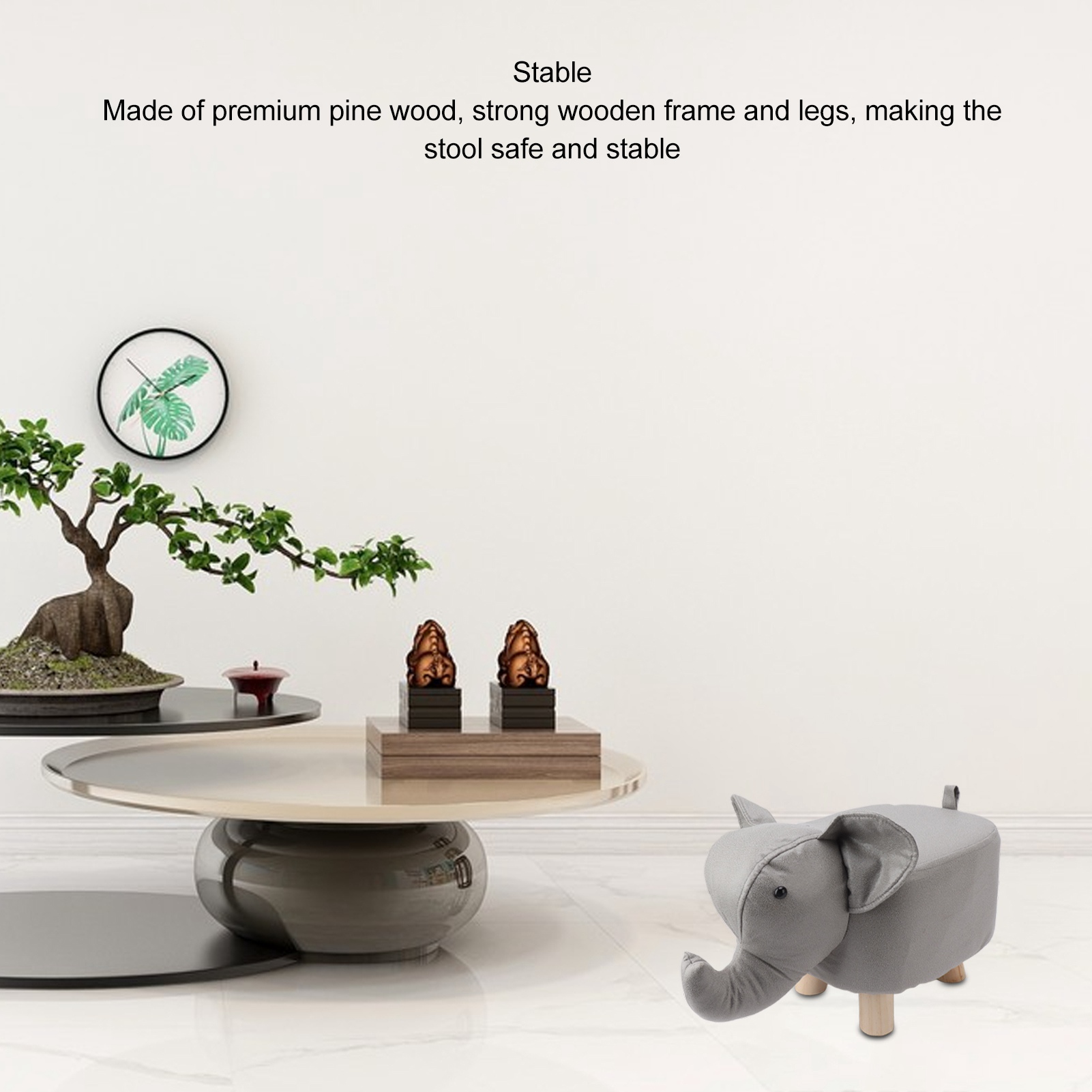 Animal Footstools Elephant Shaped Slip Resistant Silent Comfortable Stable TDM - Picture 26 of 33