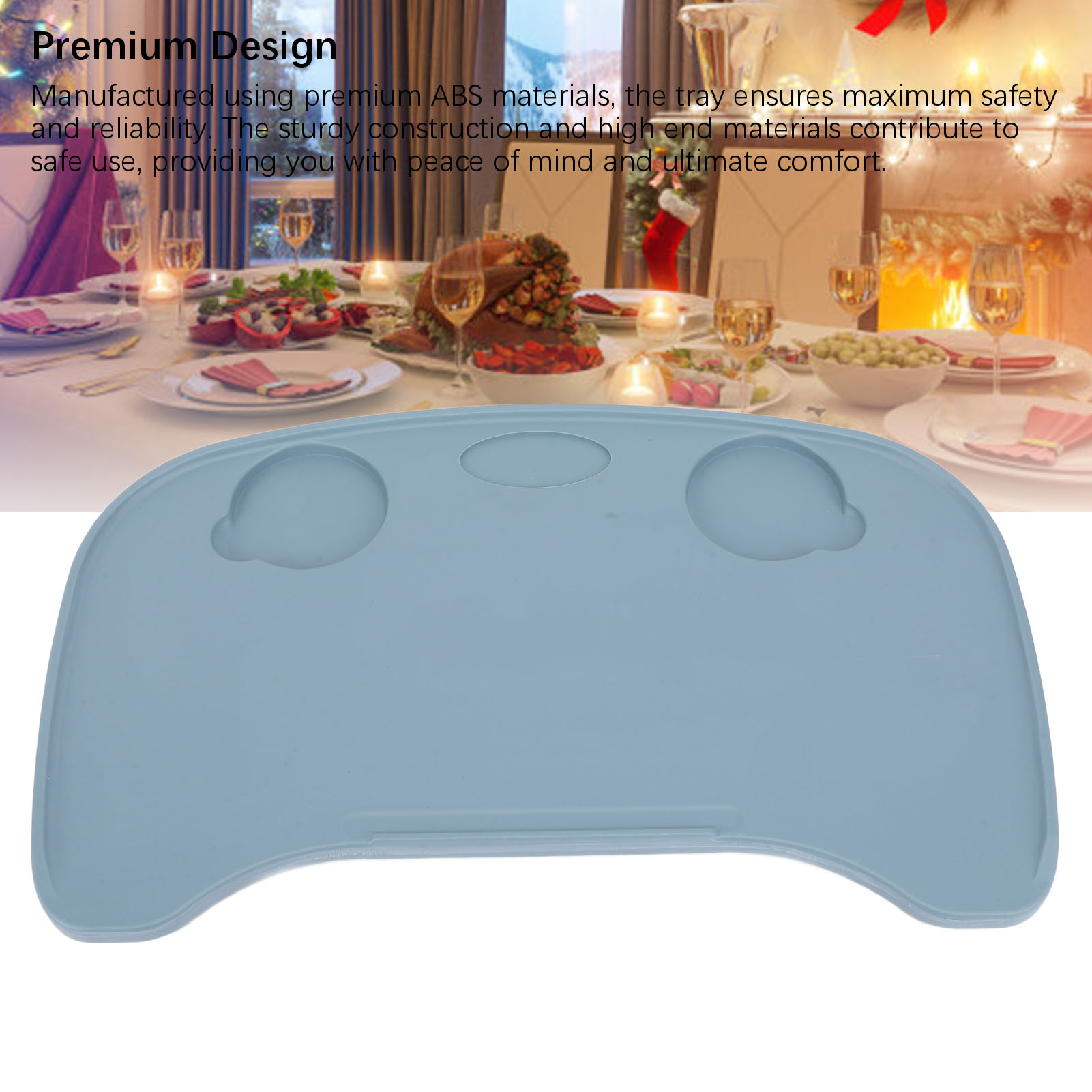 Mesa Bandeja Silla de Ruedas Extraíble Silla de Ruedas Escritorio Tablero de Regazo para Ancianos - Imagen 18 de 18