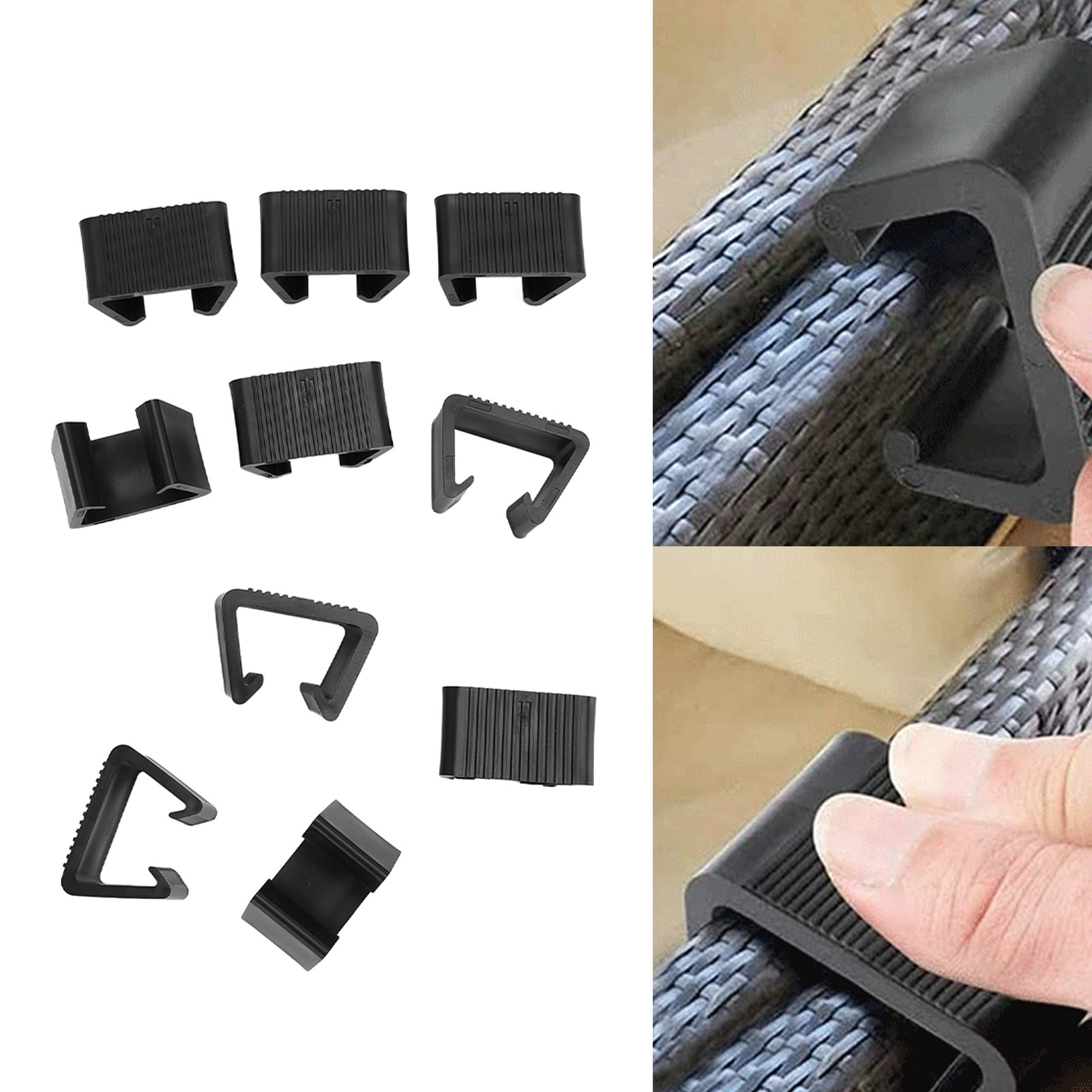 10PCS Rattan Furniture Clips Garden Sectional Sofa Fastener Clamp For - Picture 13 of 18