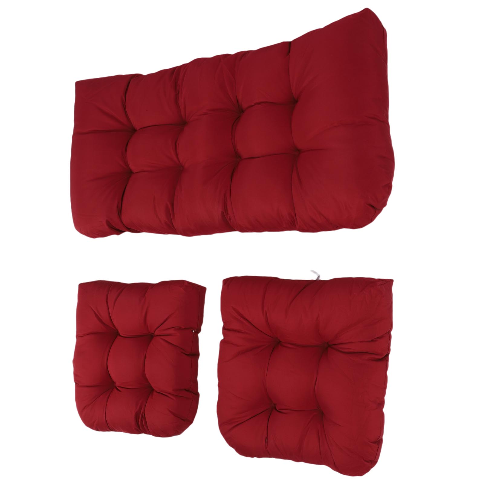 3pcs Indoor Tufted Wicker Chair Cushions 1 Loveseat And 2 U Shape Cushions US - Picture 25 of 32