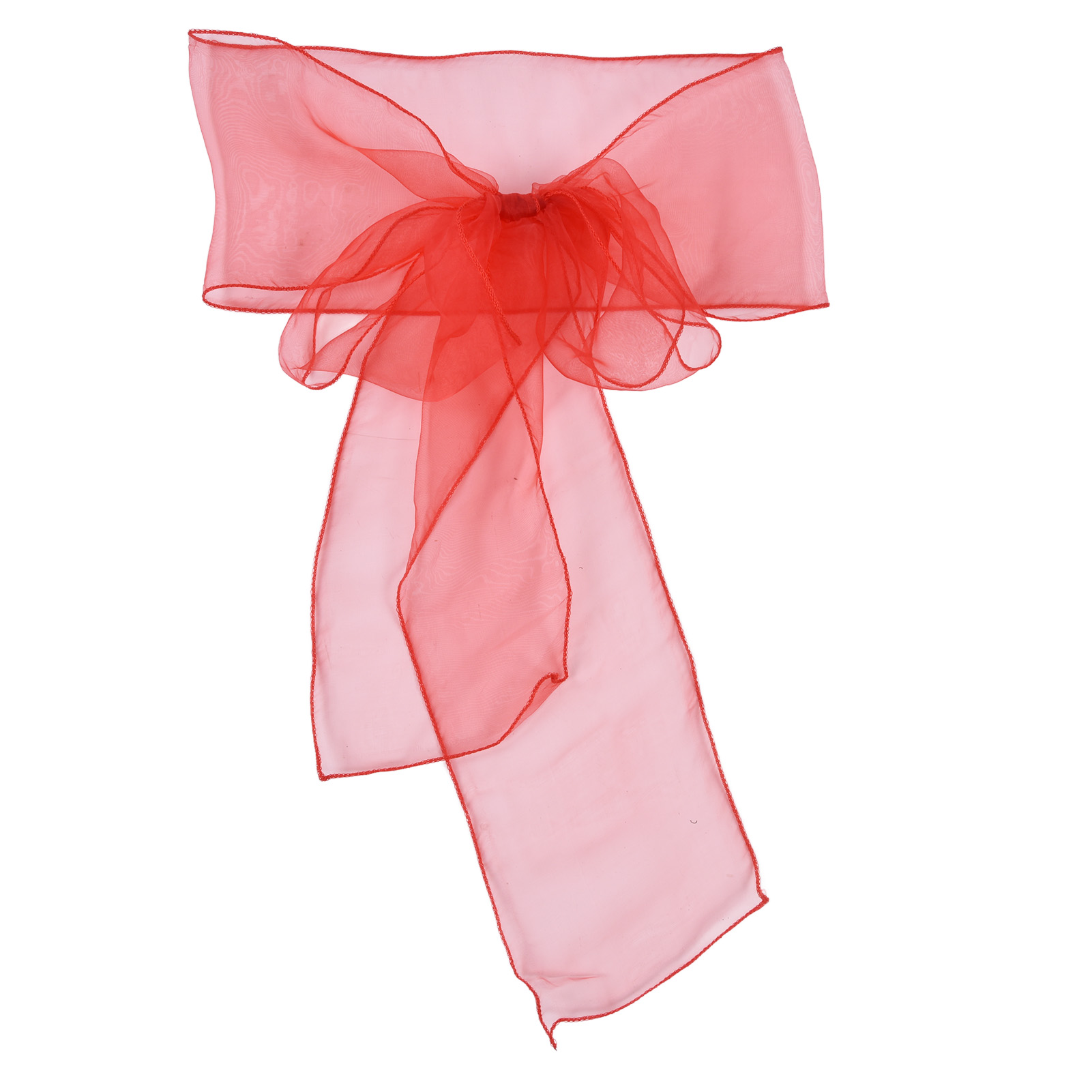 NEW 10Pcs Organza Banquet Chair Sash Exquisite Chair Bows Sashes For Wedding