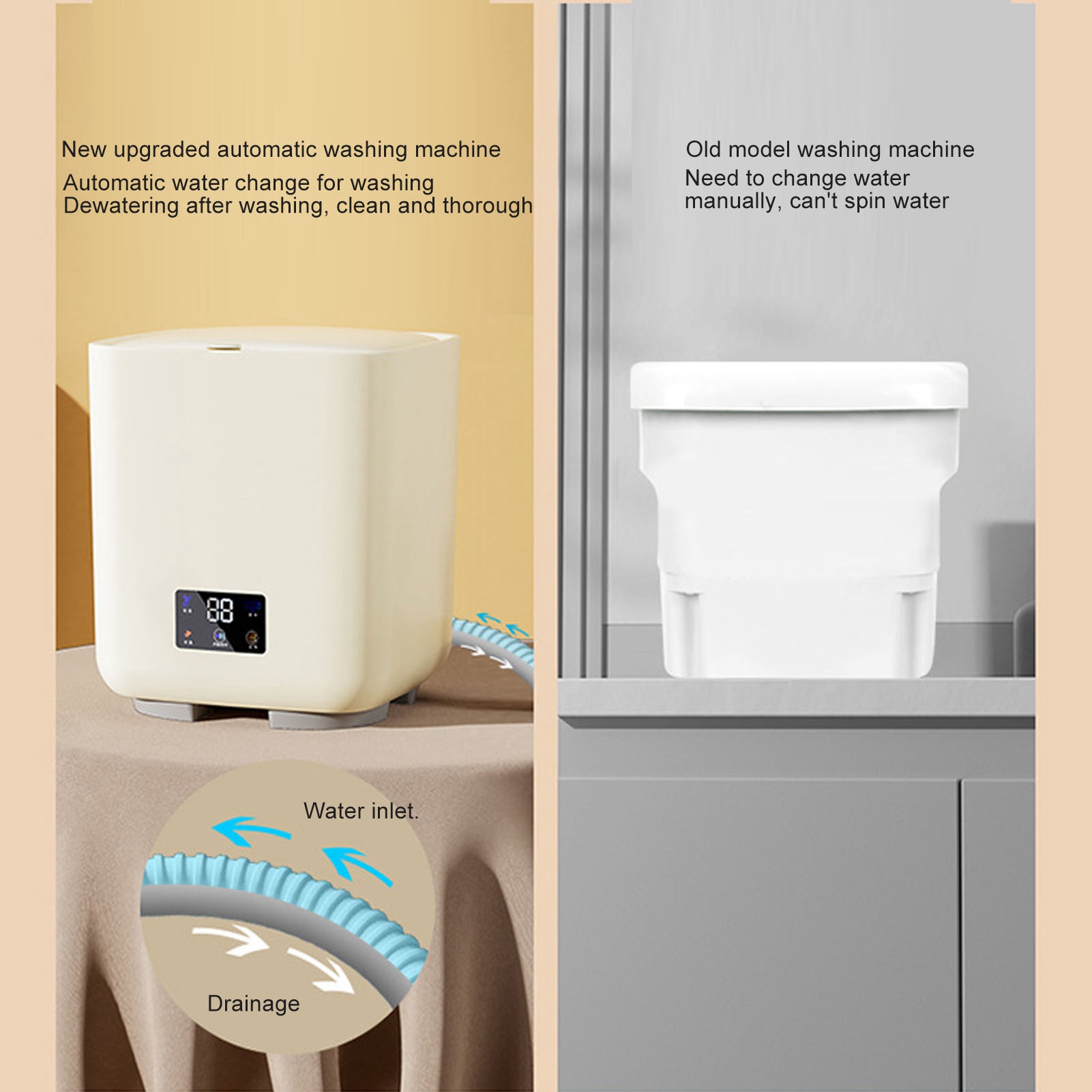 Automatic Small Washing Machine 7L Large Capacity Portable Washing Machine - Picture 32 of 60