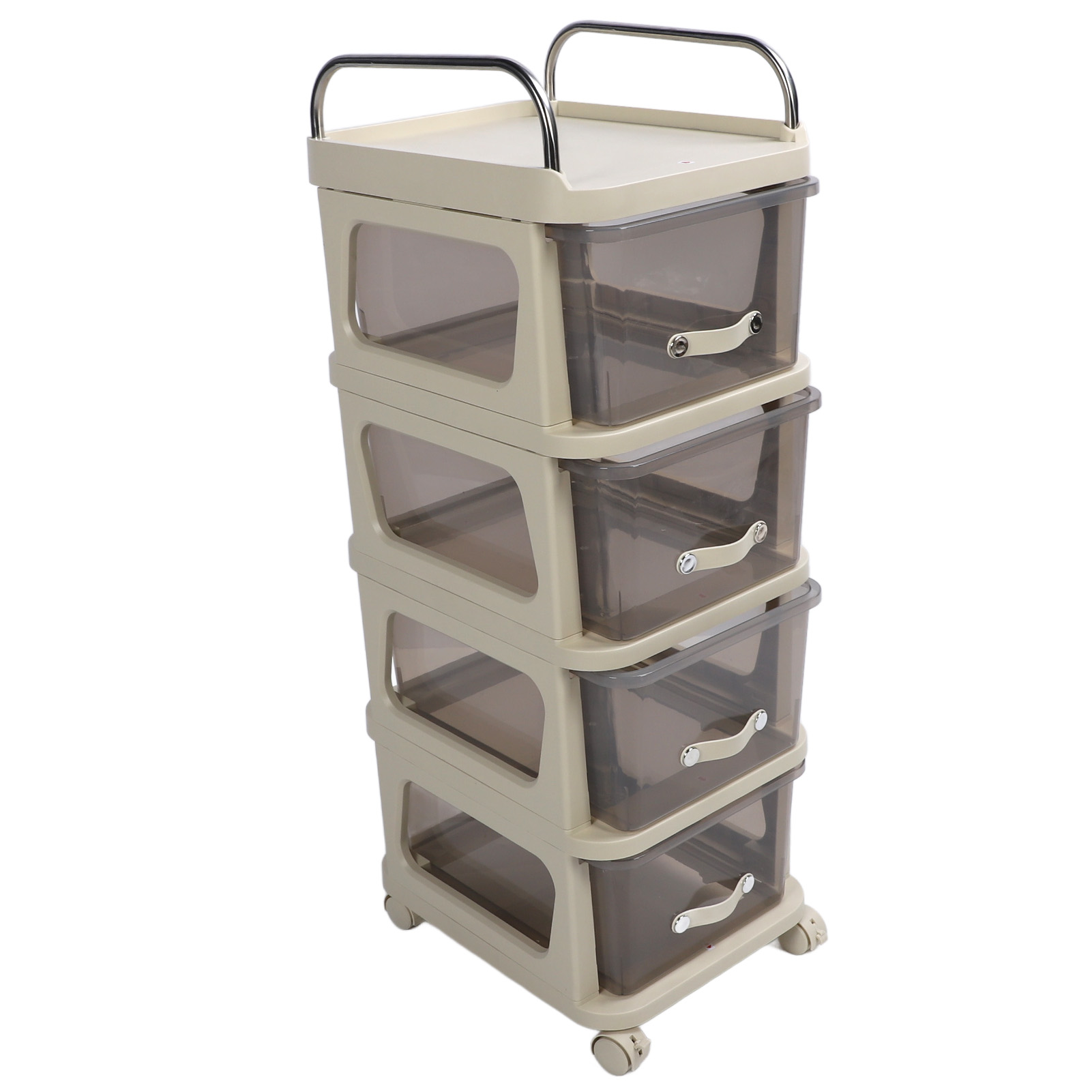 Rolling Drawer Cabinet PP Stainless Steel Large Storage Space Multifunction DM - Picture 13 of 18