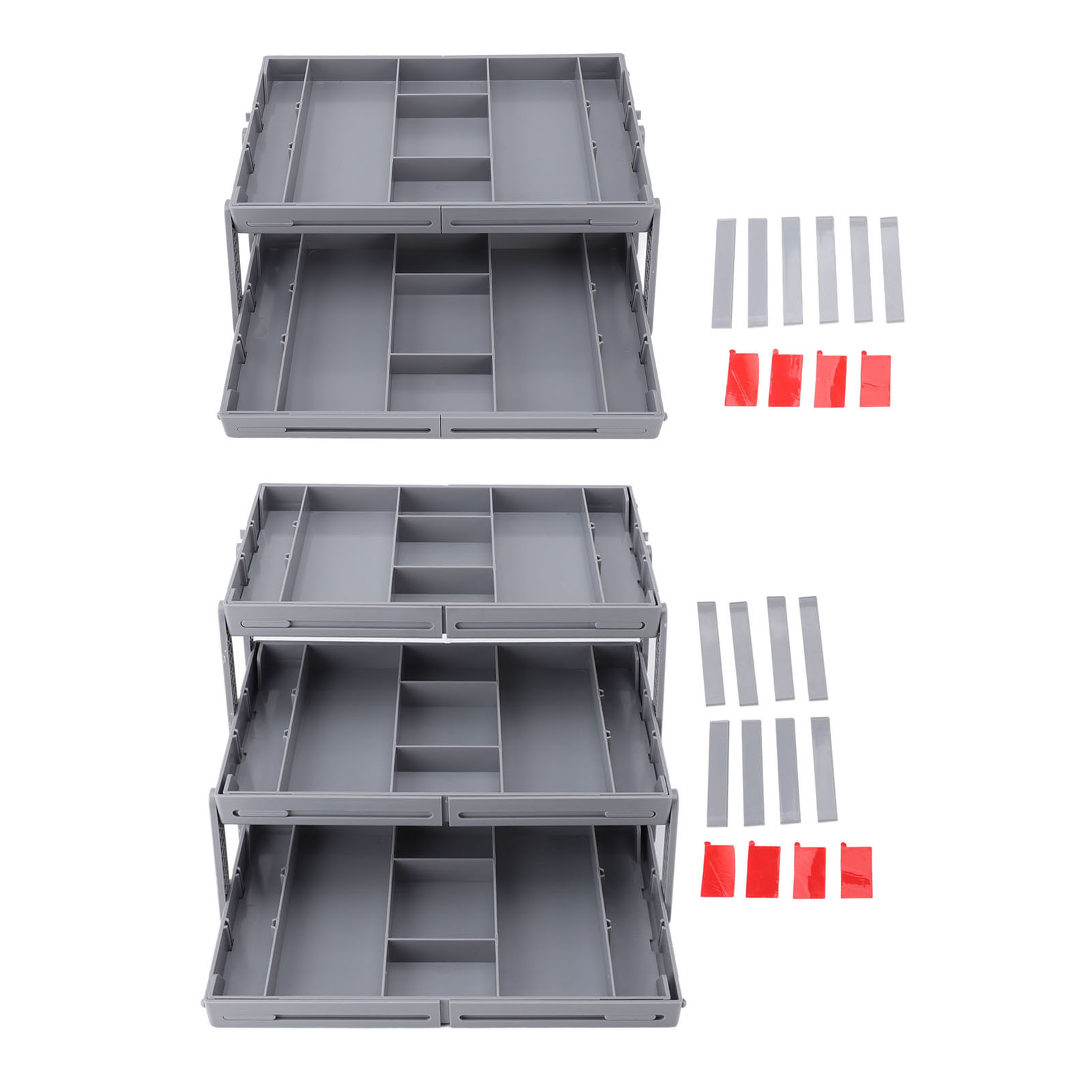 Drawer Organizer Single Row Expandable Folding Jewelry Organizer Tray - Picture 17 of 18