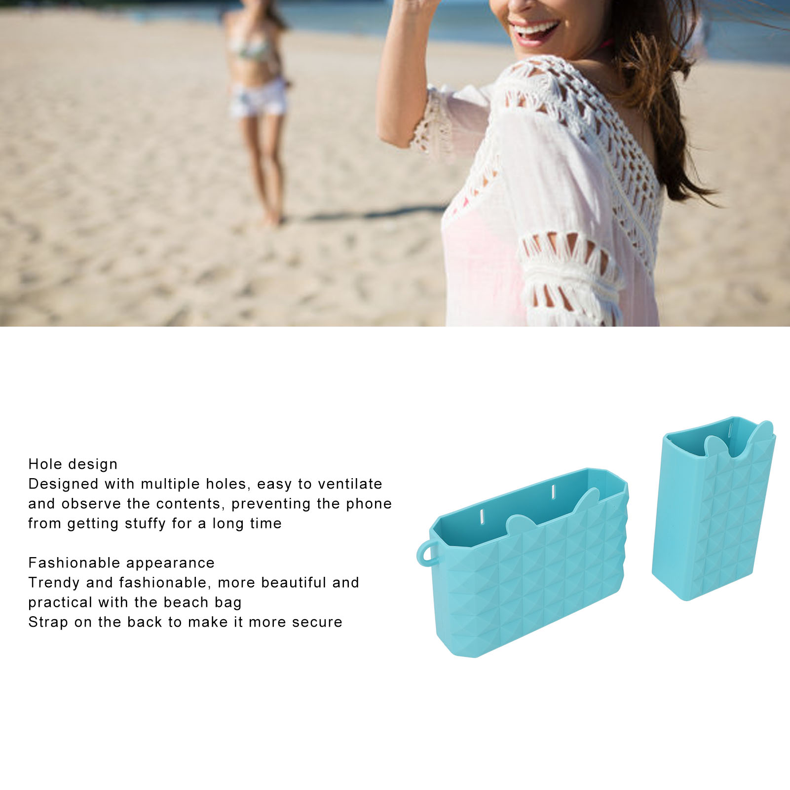 Sac de plage tendance support de téléphone en silicone pour les amateurs de plage - Photo 15 sur 24