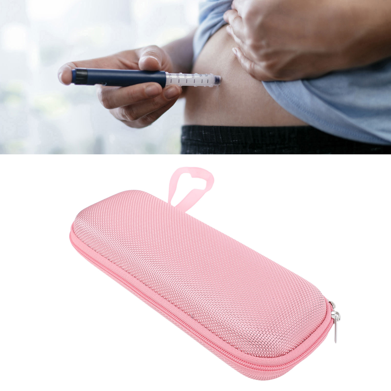 Estuche de enfriamiento de medicamentos a prueba de golpes Bolsa aislada de EVA para medicamentos para la diabetes - Imagen 13 de 18
