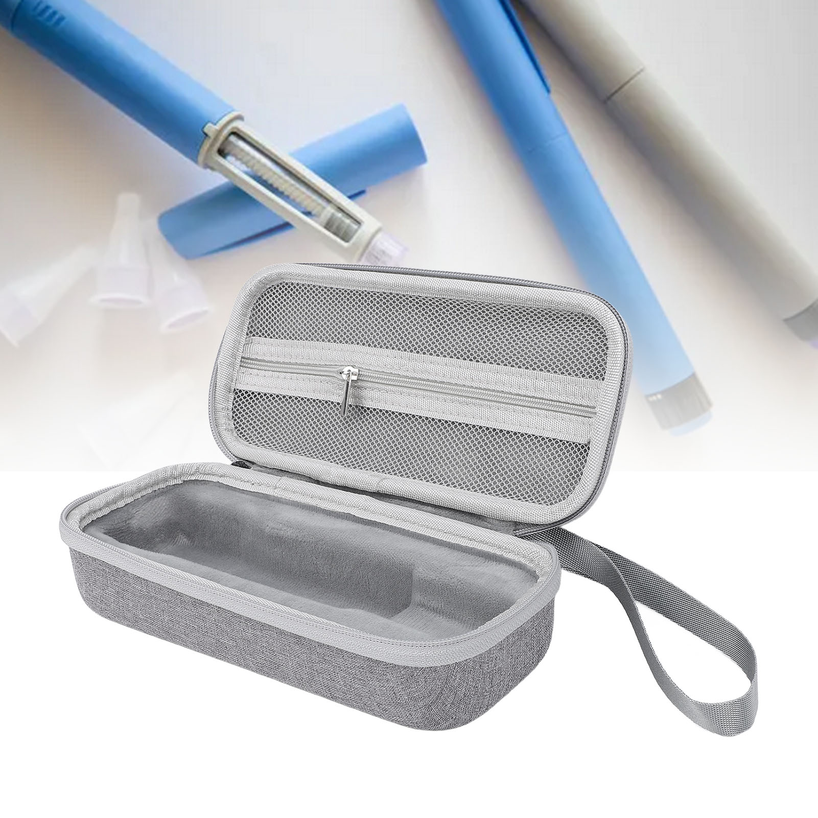 Estuche de viaje enfriador de insulina de gran capacidad para organización de medicina diabética - Imagen 17 de 18