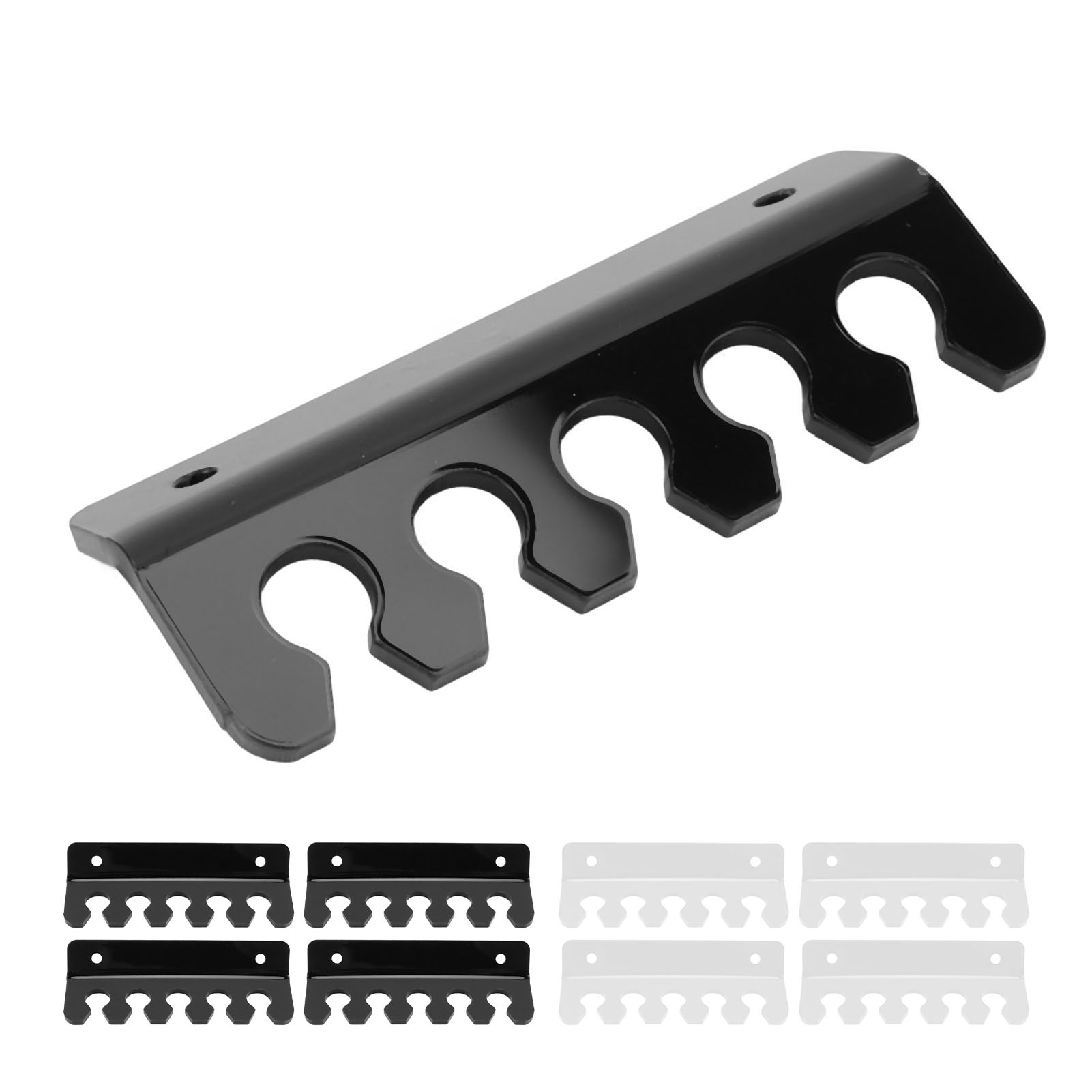 4 Pcs Cable Holder Clip 5 Slots Acrylic Phone Tablet Charging Cord Management - Photo 15/18