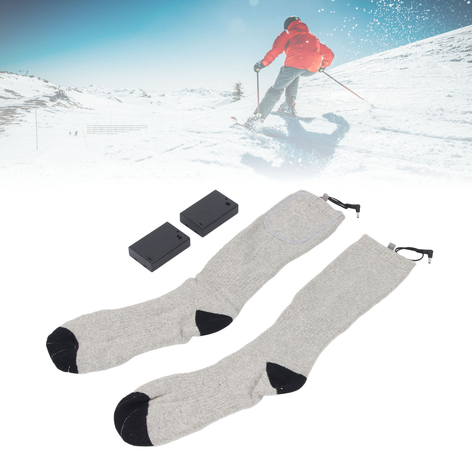 Electric Heated Socks Men Women Rechargeable 2 Sided Heating Washable Portabl FF - Picture 24 of 29
